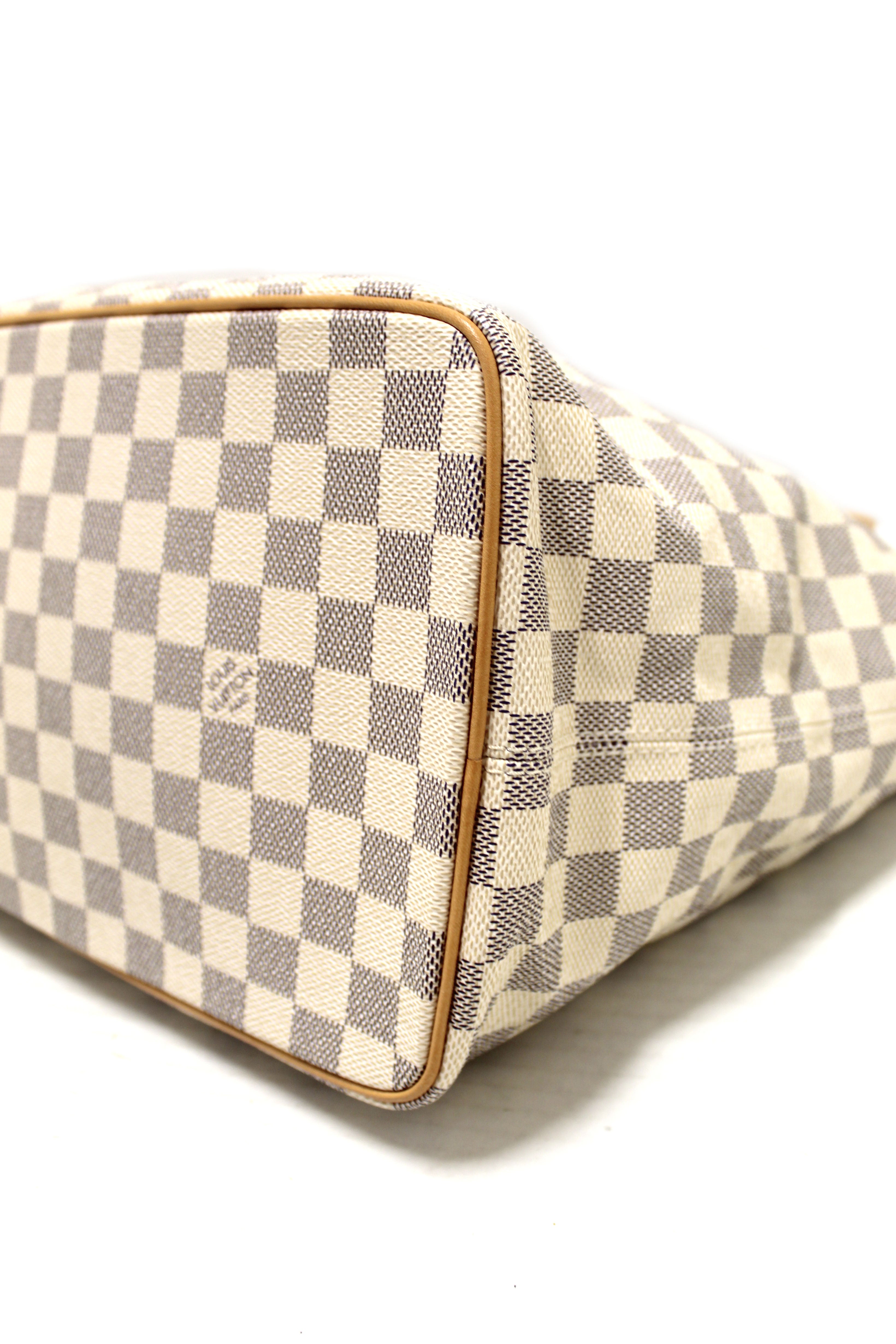 Shop for Louis Vuitton Damier Azur Canvas Leather Saleya MM Bag - Shipped  from USA