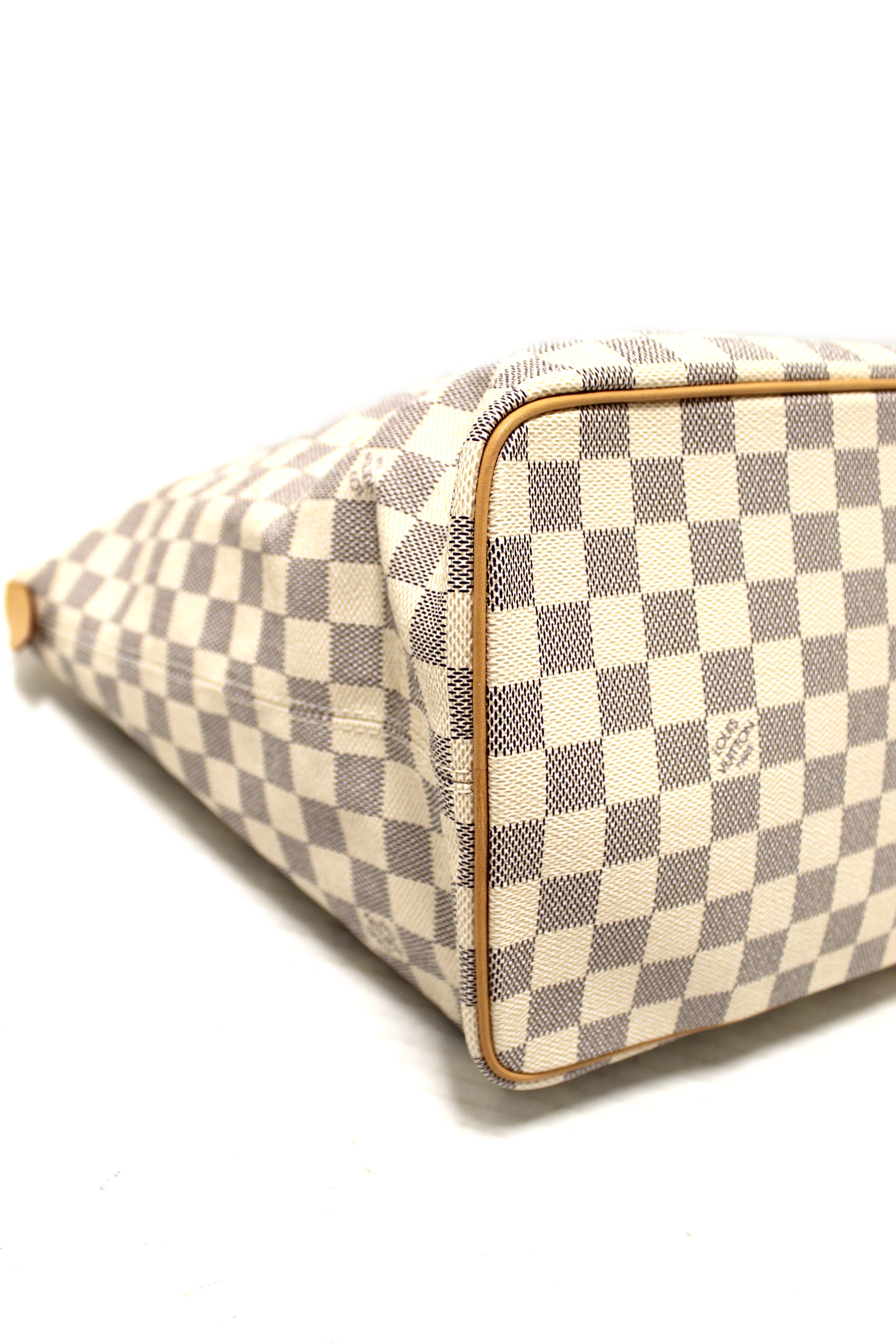 Authentic Louis Vuitton Damier Azur Saleya MM Shoulder Bag