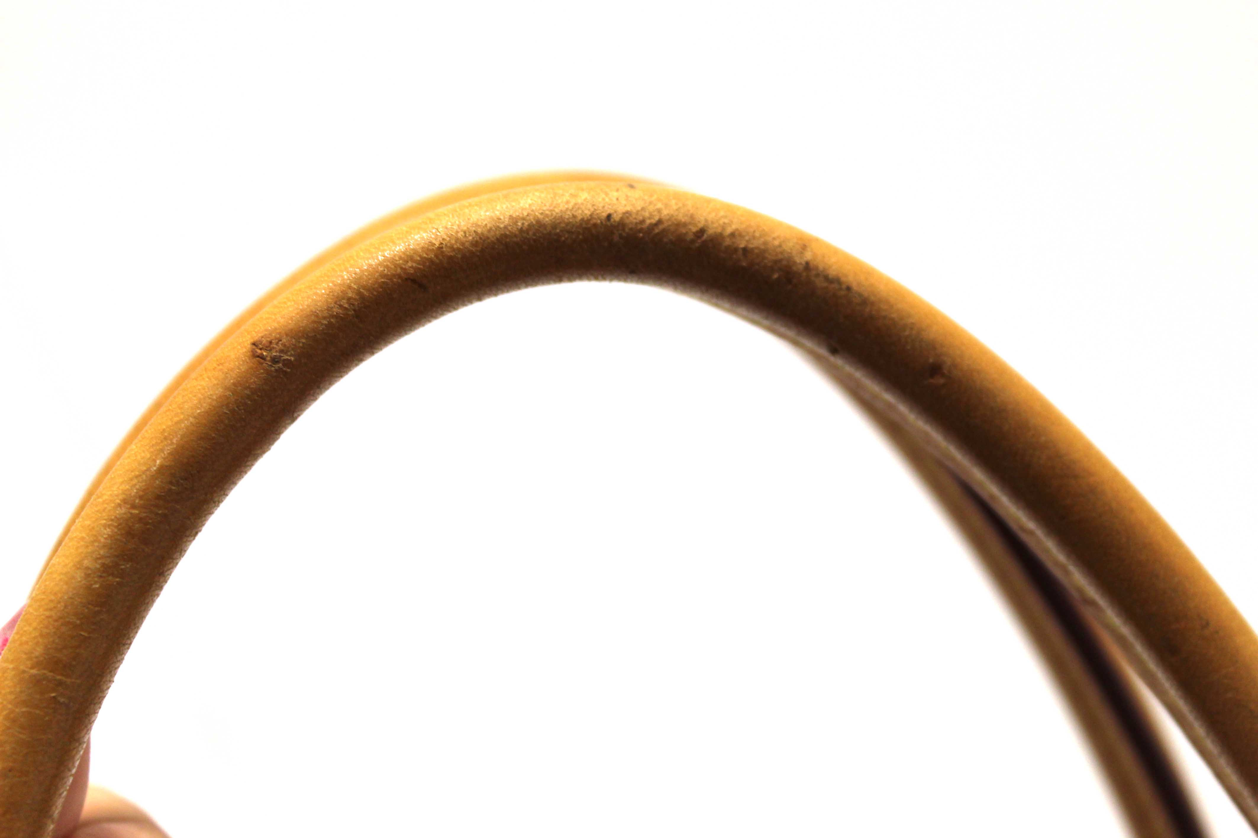 Authentic Louis Vuitton Classic Monogram with Safran Leather Pallas MM Handbag