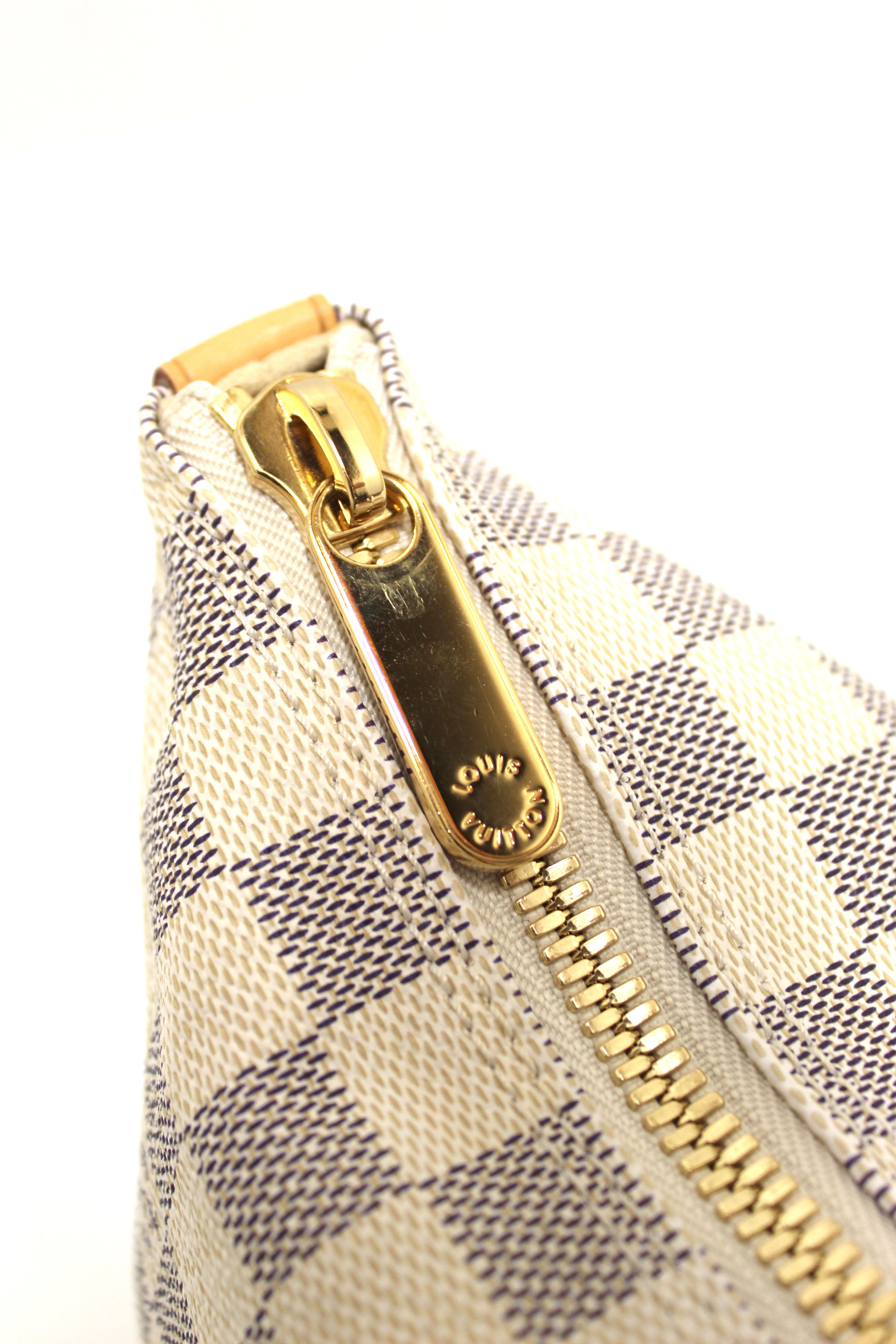 Authentic Louis Vuitton Damier Azur Saleya MM Shoulder Bag