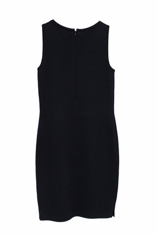 Authentic St John Black Knit Sleeveless Dress Size 2