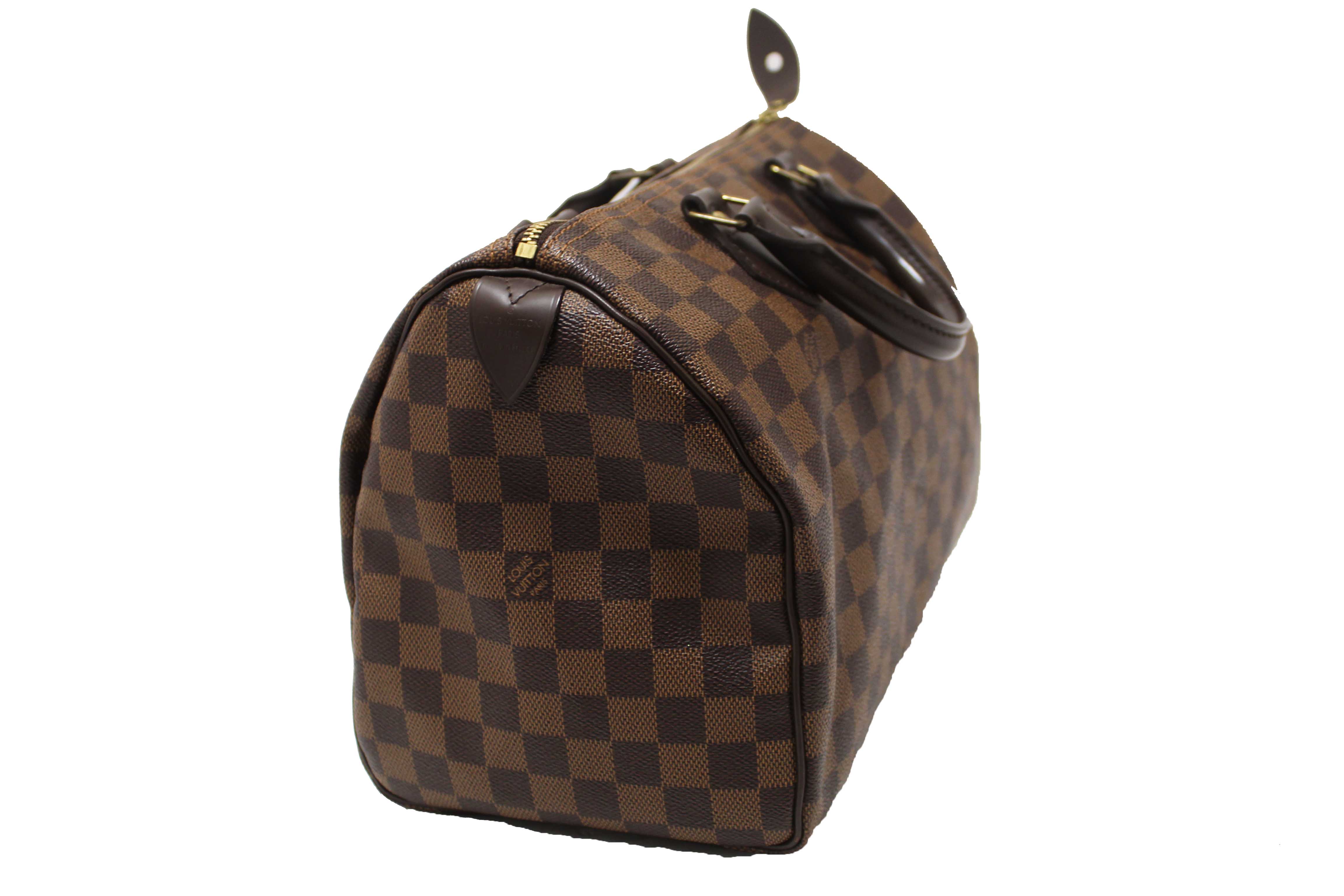 Authentic Louis Vuitton Damier Ebene Speedy 30 Handbag