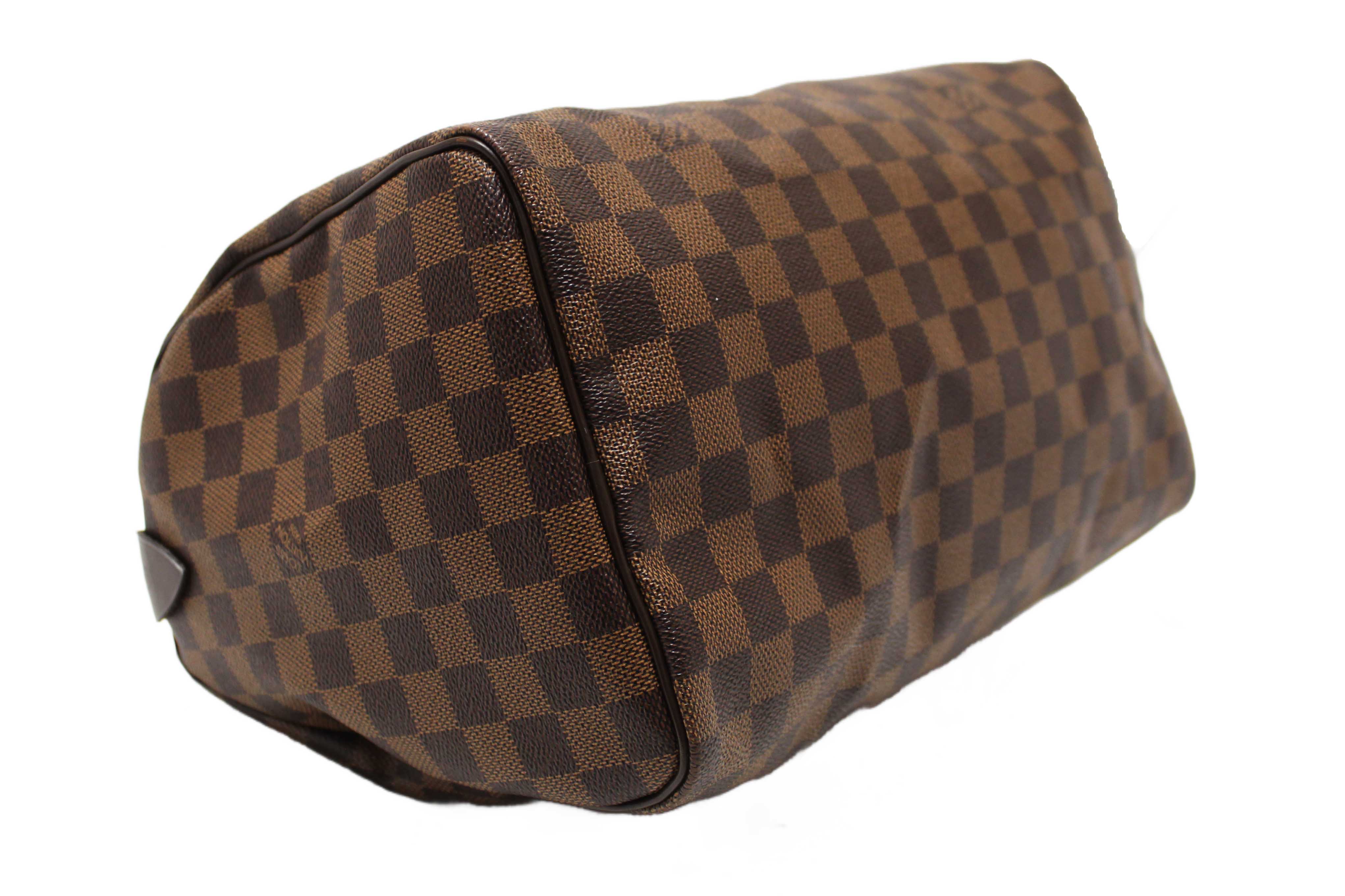 Authentic Louis Vuitton Damier Ebene Speedy 30 Handbag