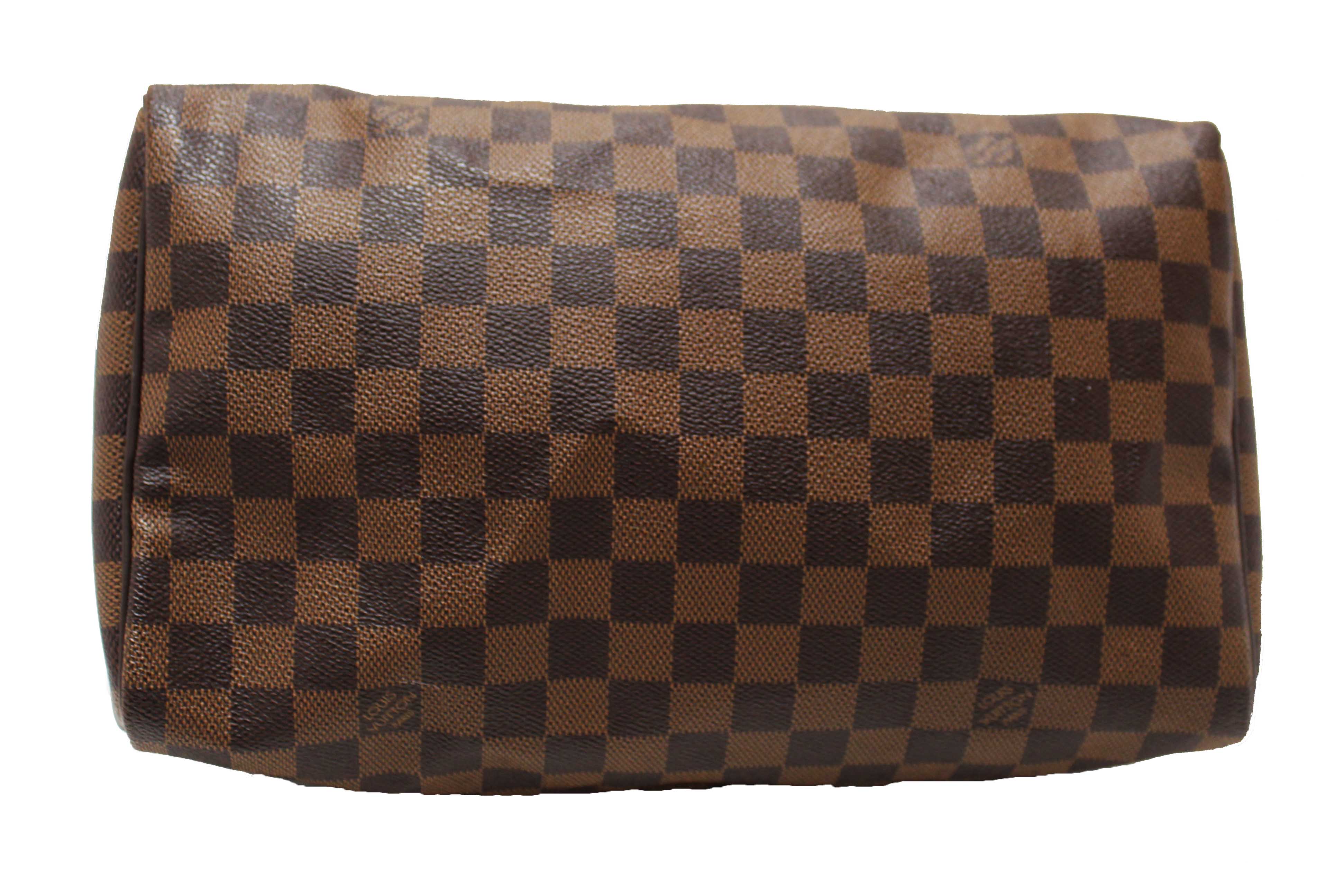 Authentic Louis Vuitton Damier Ebene Speedy 30 Handbag
