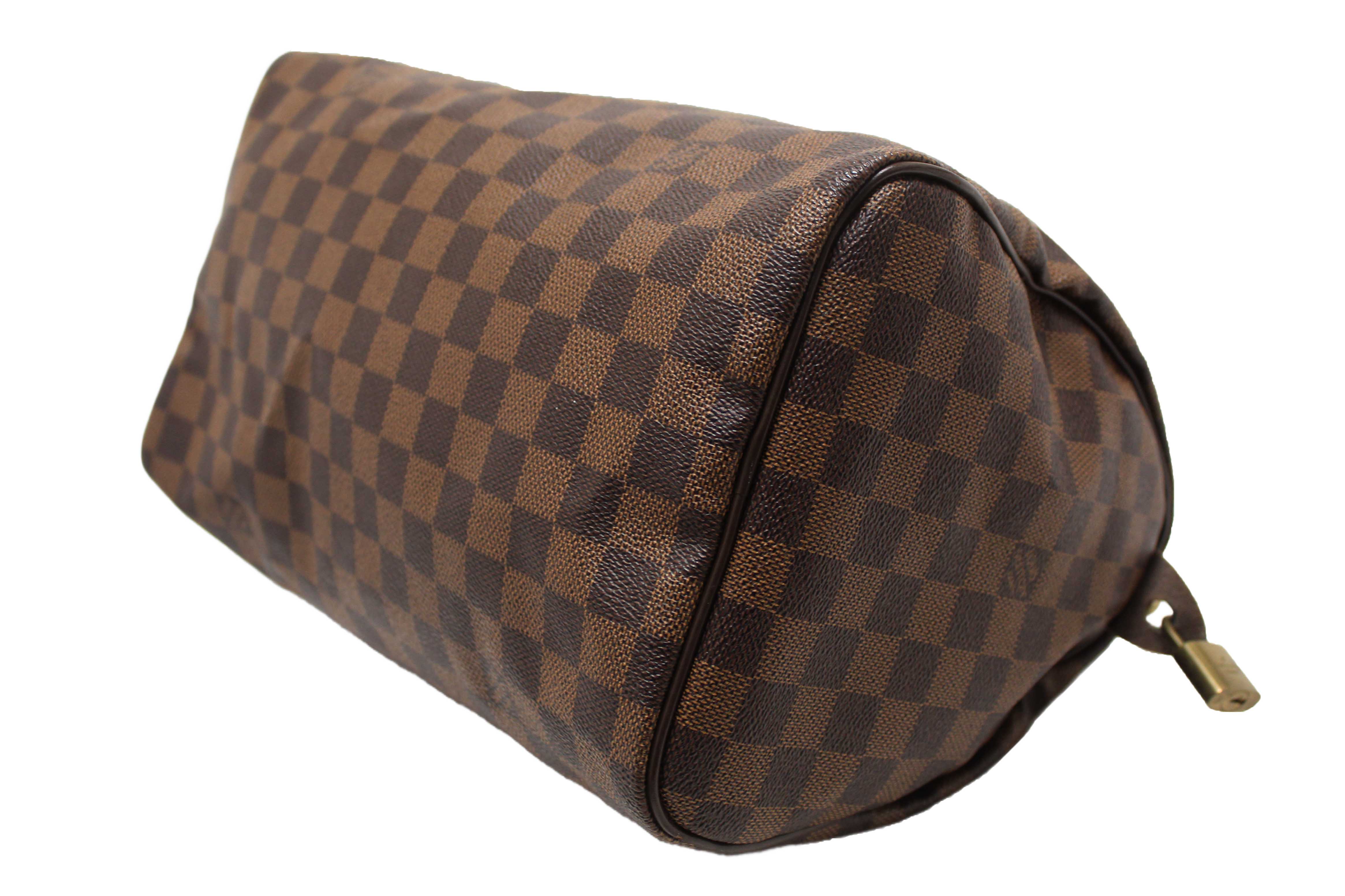 Authentic Louis Vuitton Damier Ebene Speedy 30 Handbag