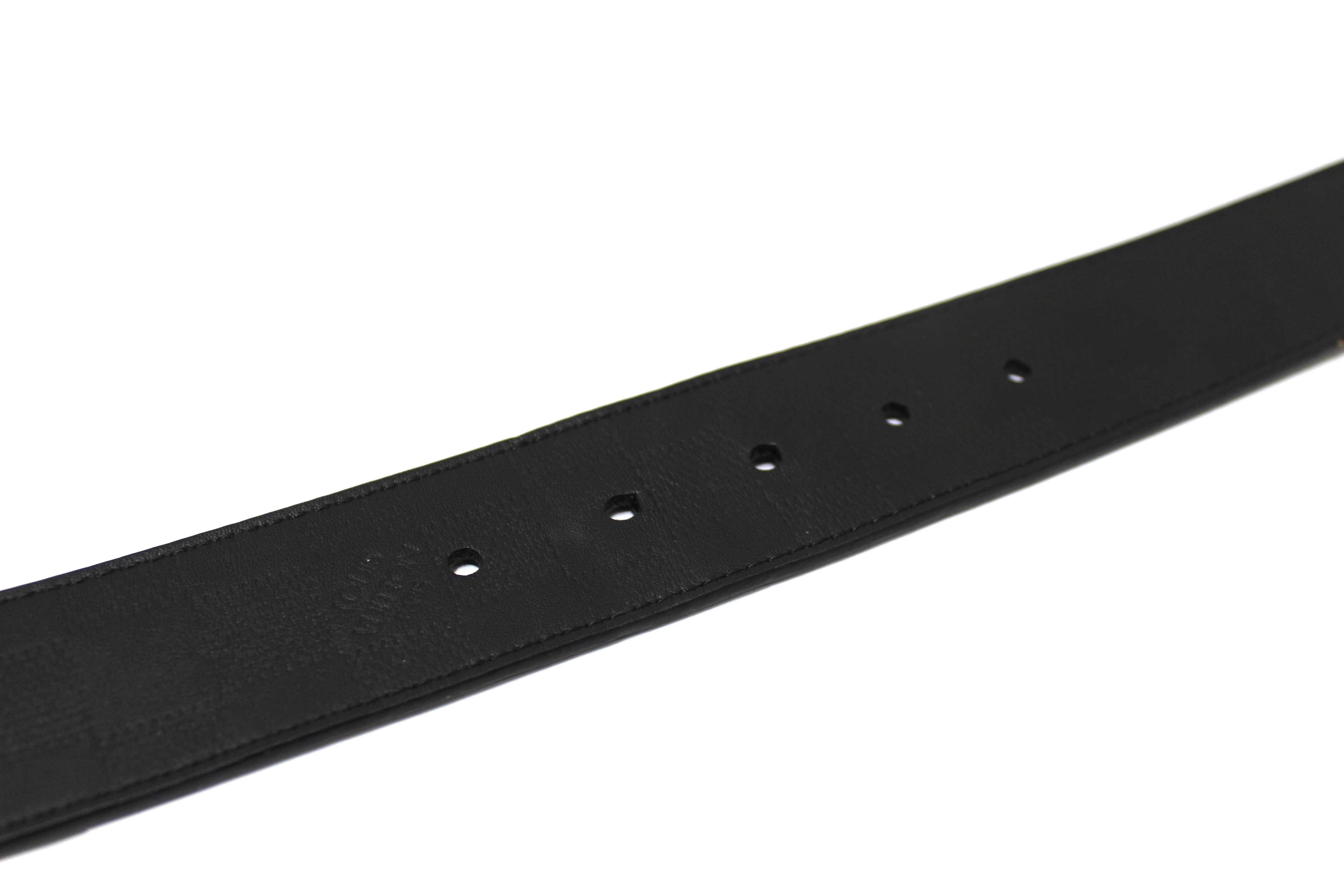 Authentic Louis Vuitton Men's Damier Infiniti Reversible Black/Brown Belt 90