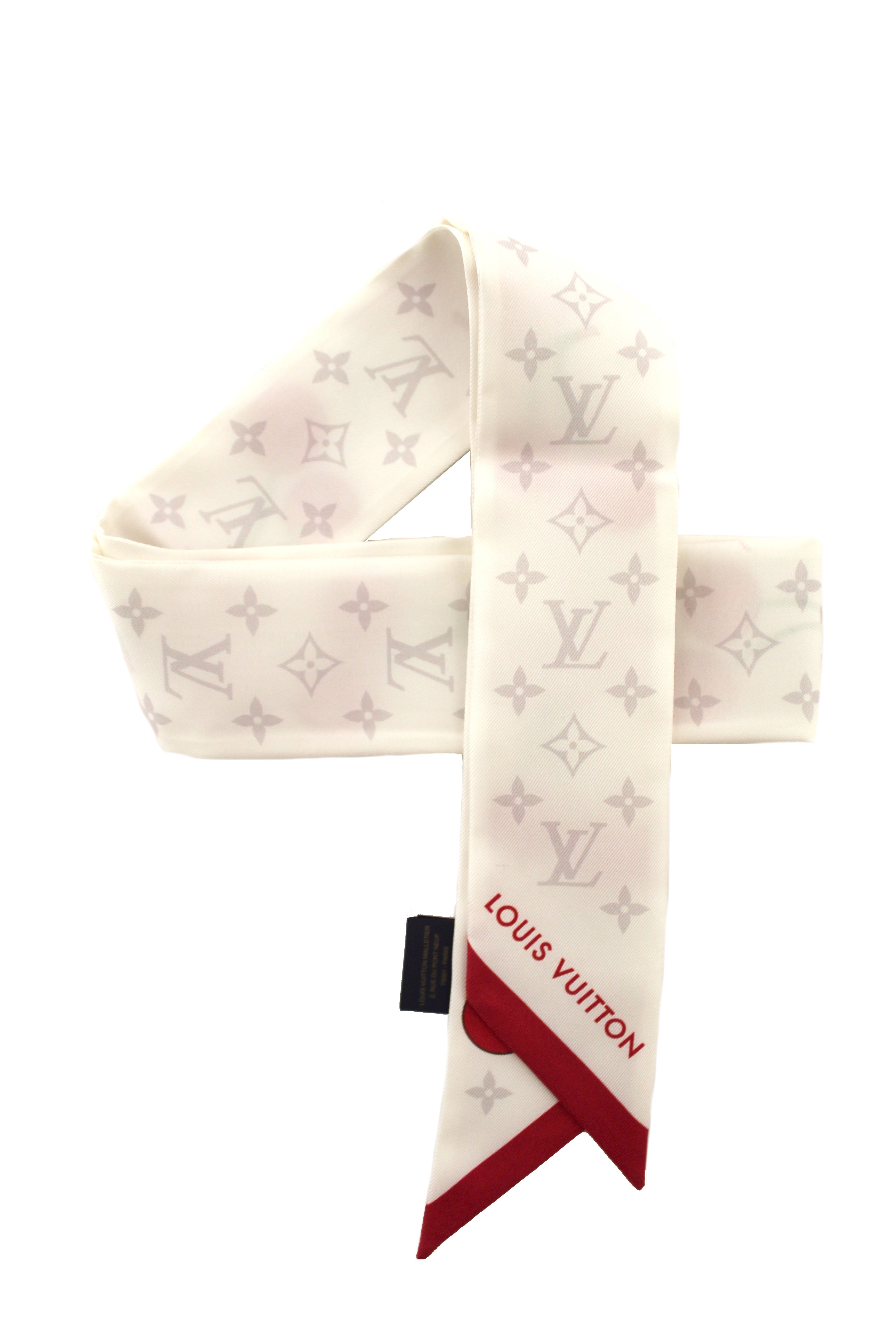 Authentic NEW Louis Vuitton White LV x TM Cerise Twilly Bandeau