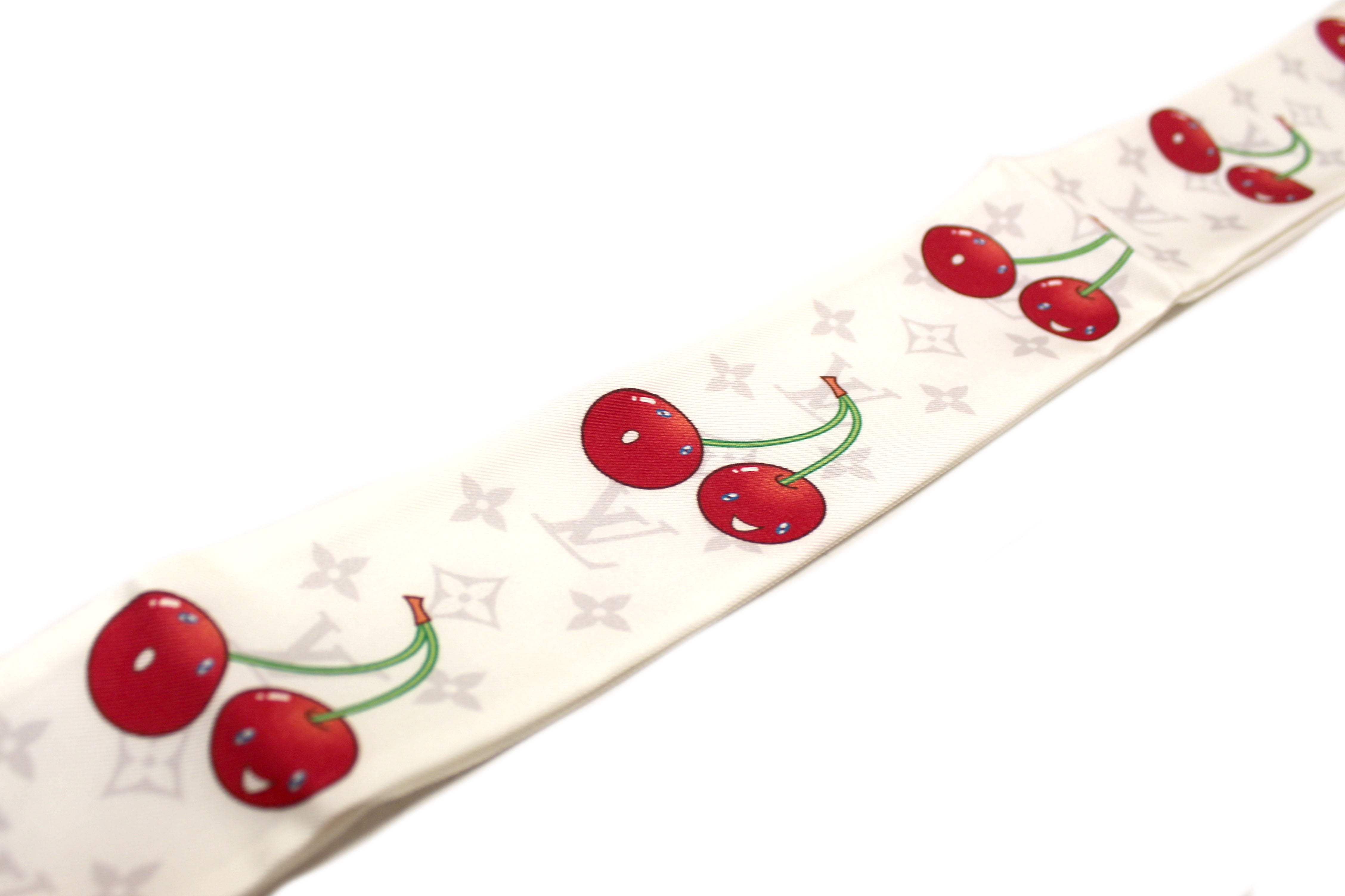 Authentic NEW Louis Vuitton White LV x TM Cerise Twilly Bandeau