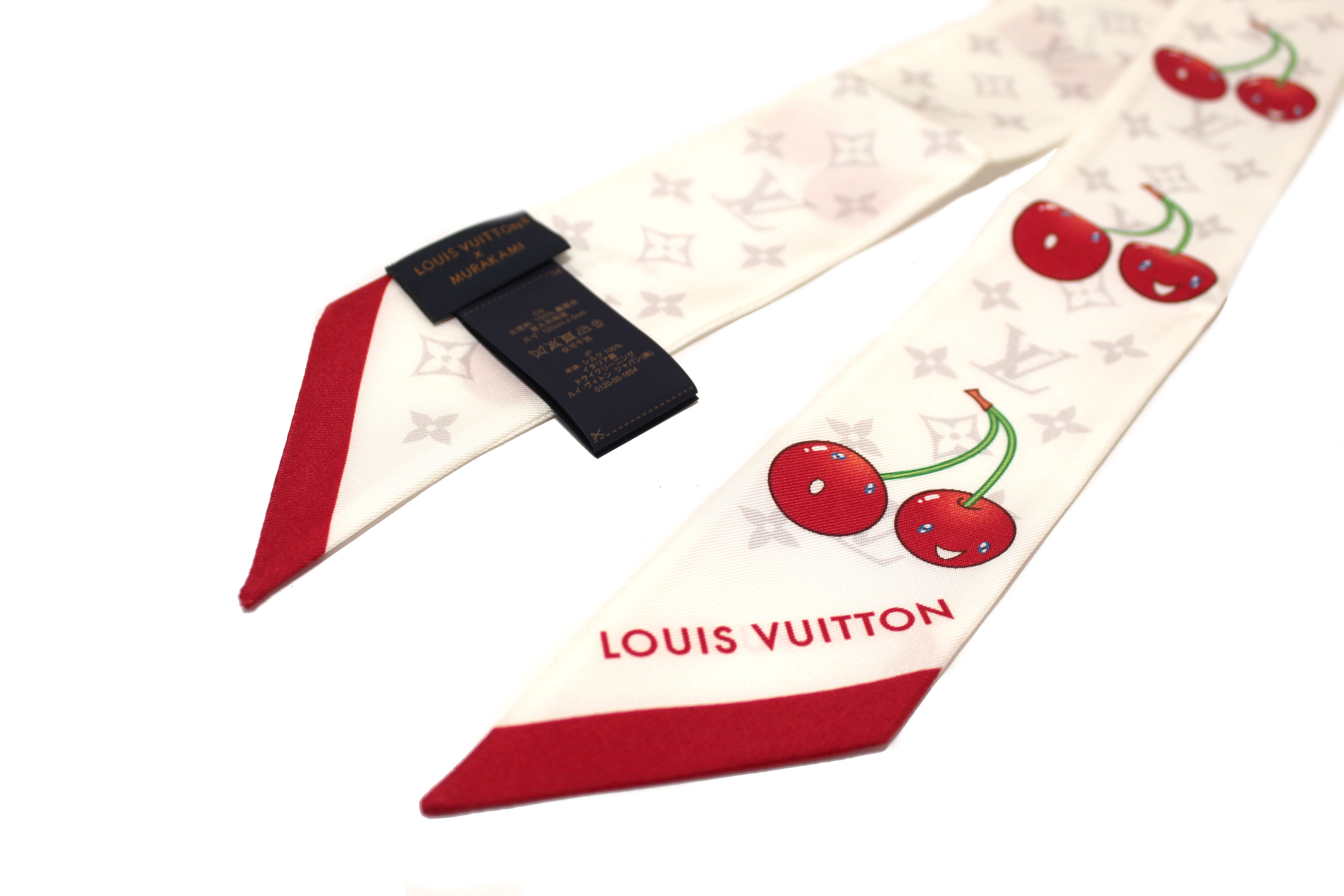 Authentic NEW Louis Vuitton White LV x TM Cerise Twilly Bandeau