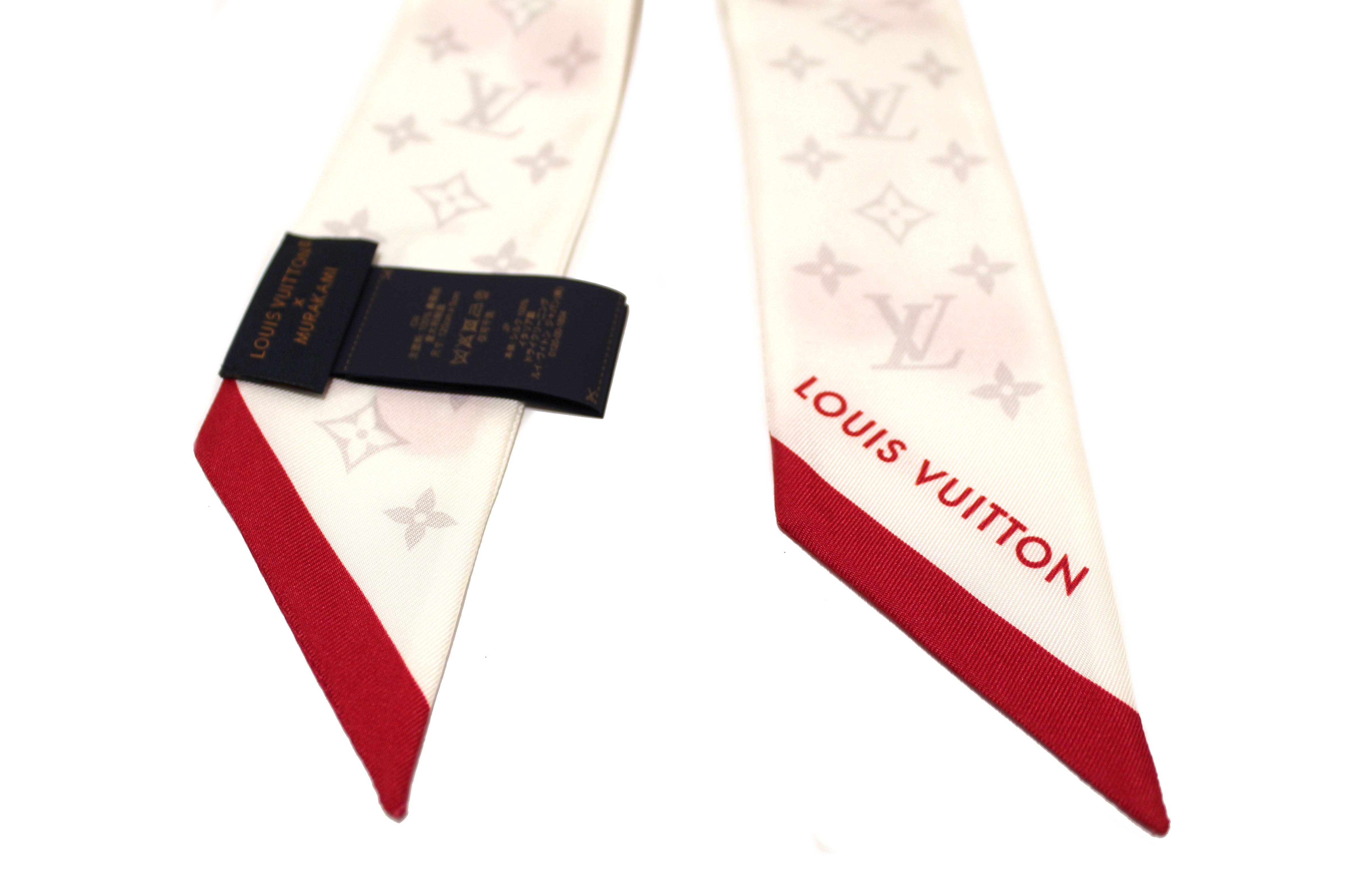 Authentic NEW Louis Vuitton White LV x TM Cerise Twilly Bandeau