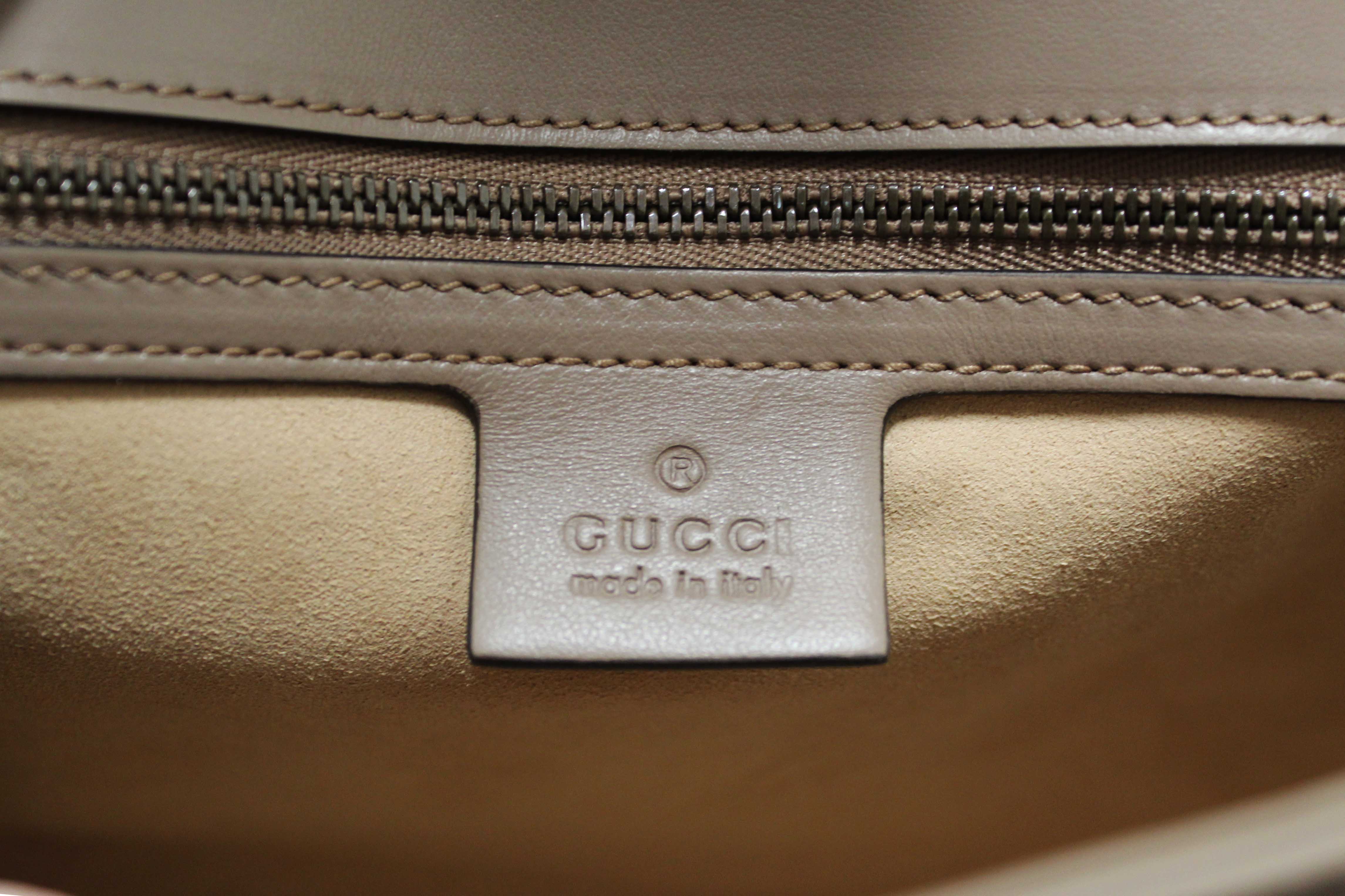 Authentic NEW Gucci Porcelain Rose Marmont Matelassé Chevron Leather Medium Shoulder Bag 443496