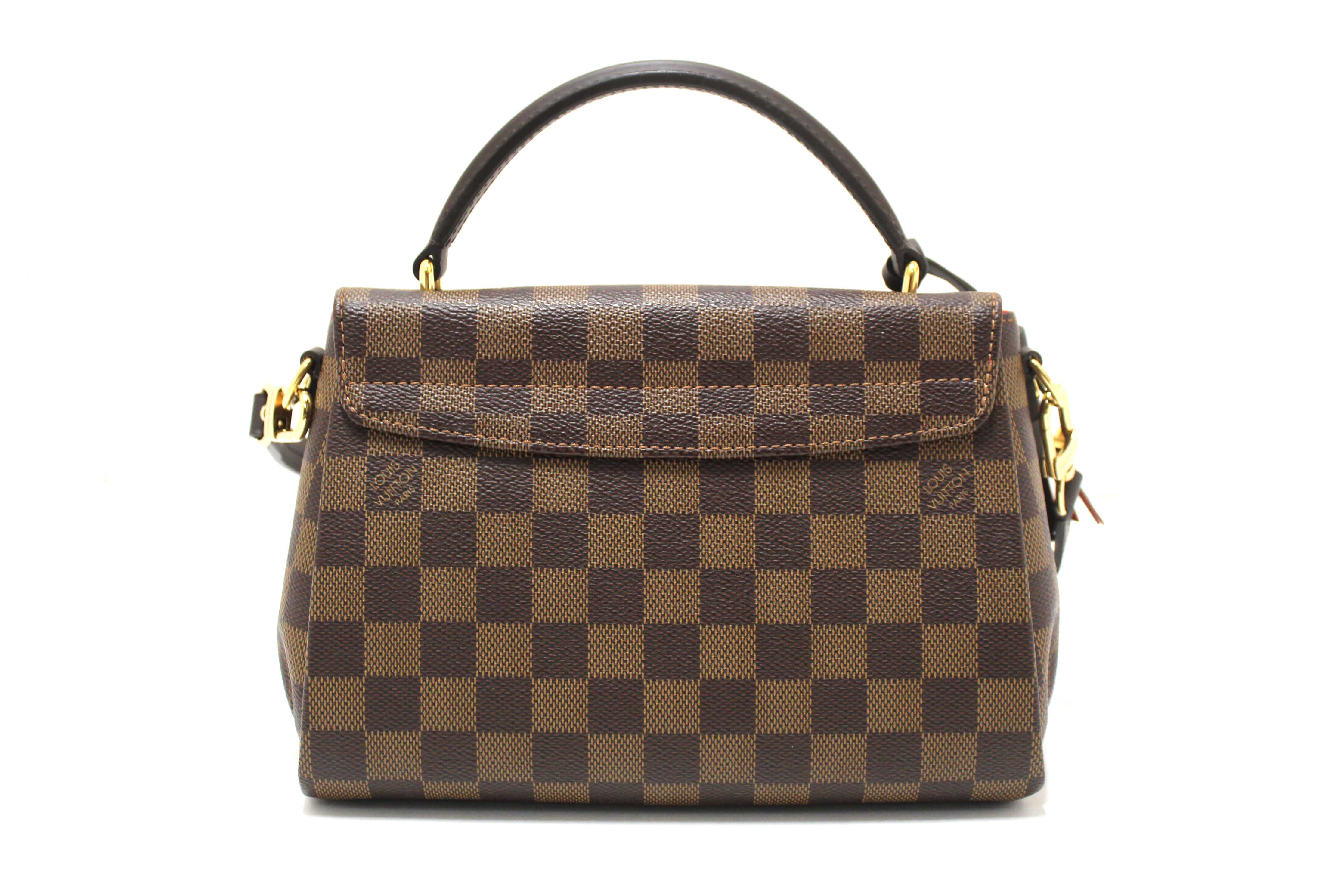 Authentic Louis Vuitton Damier Ebene Croisette Handbag/Messenger Bag