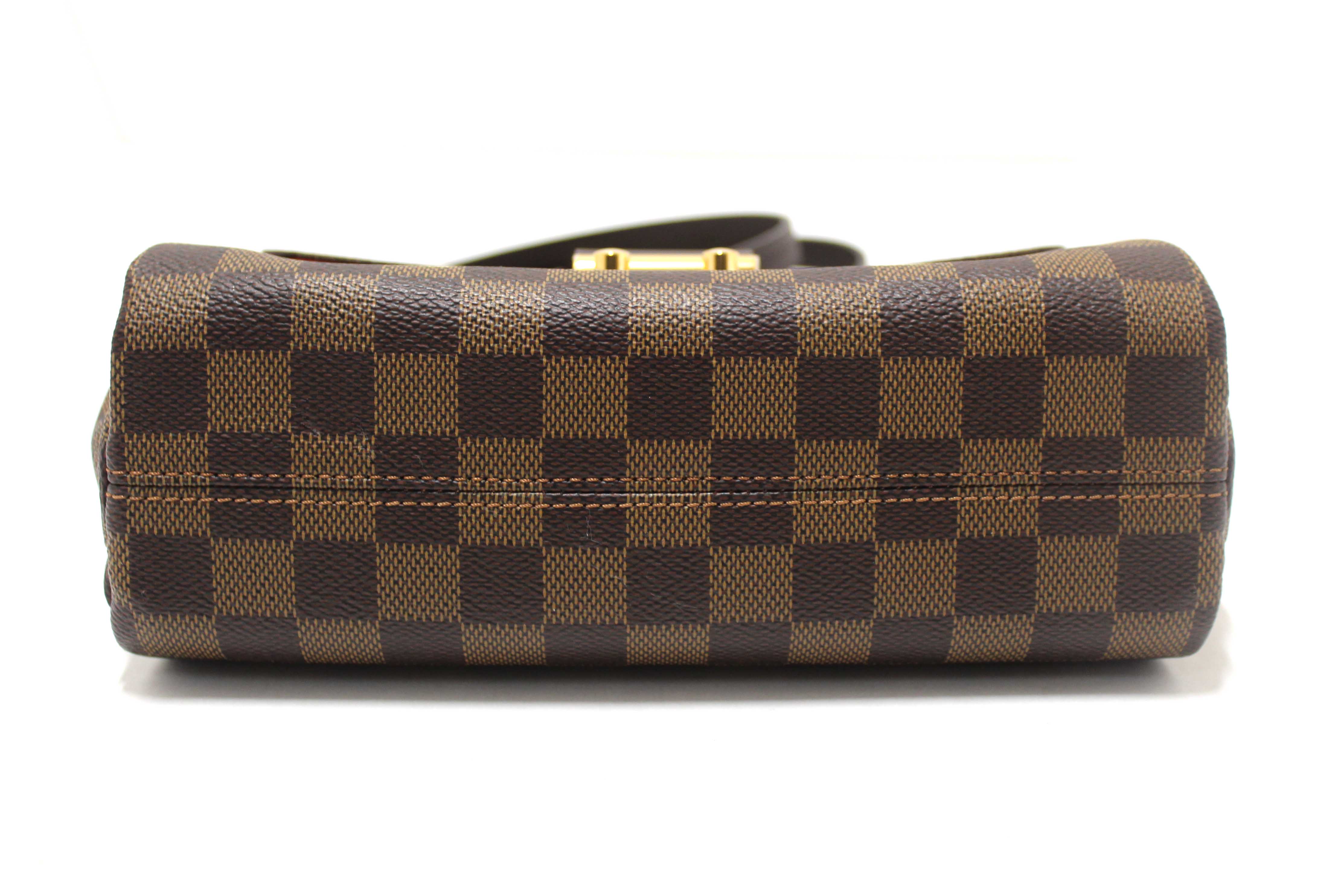 Authentic Louis Vuitton Damier Ebene Croisette Handbag/Messenger Bag