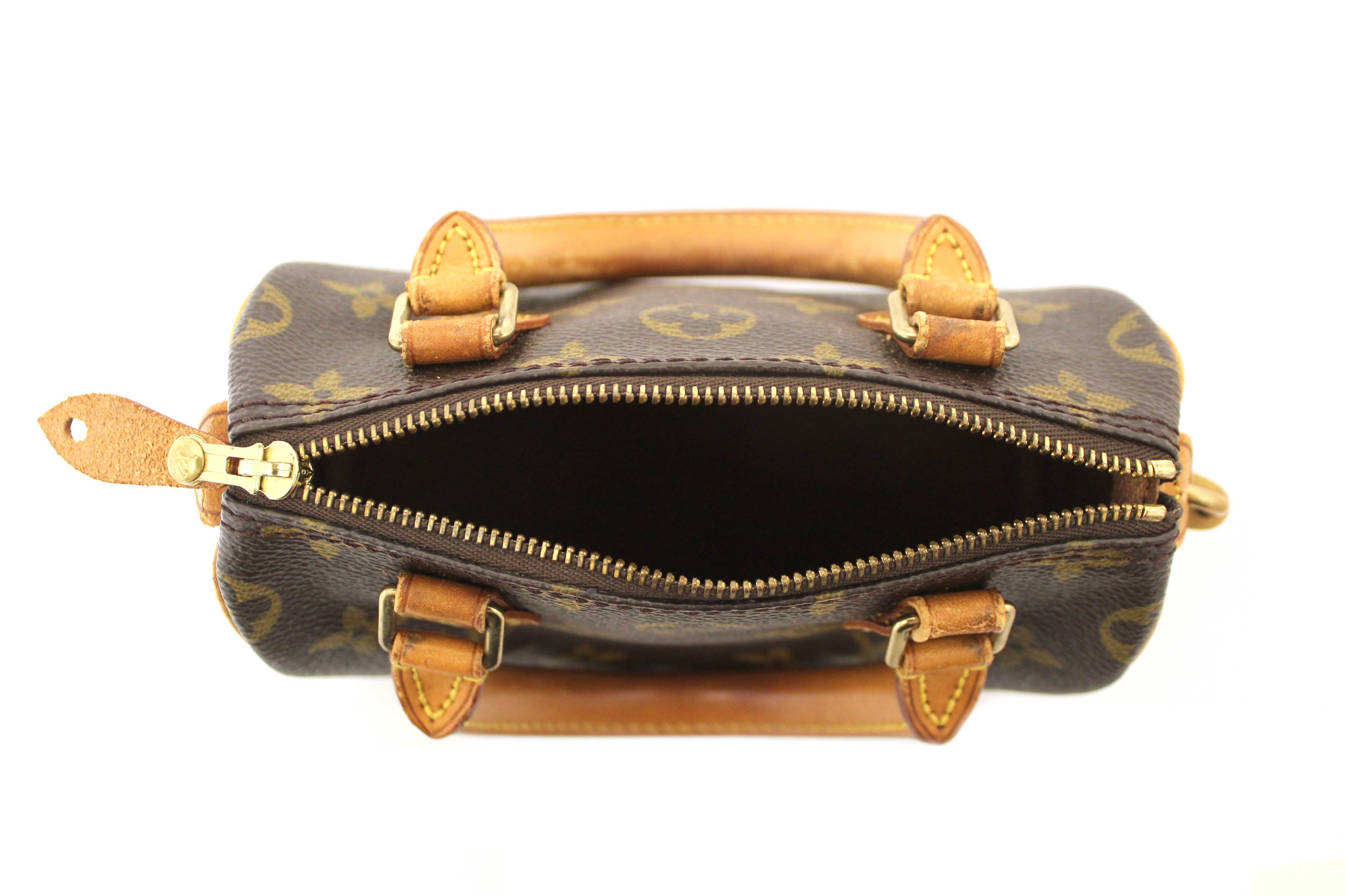 Authentic Louis Vuitton Classic Monogram Speedy Mini Handbag