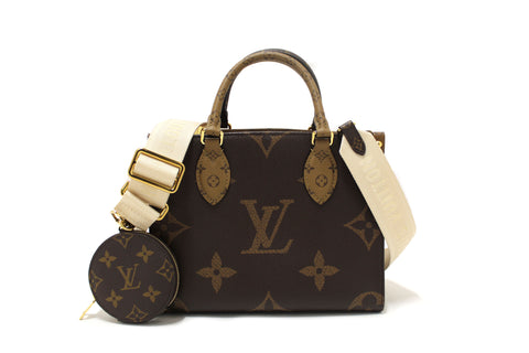 Authentic Louis Vuitton Giant Monogram OnTheGo PM Tote Bag