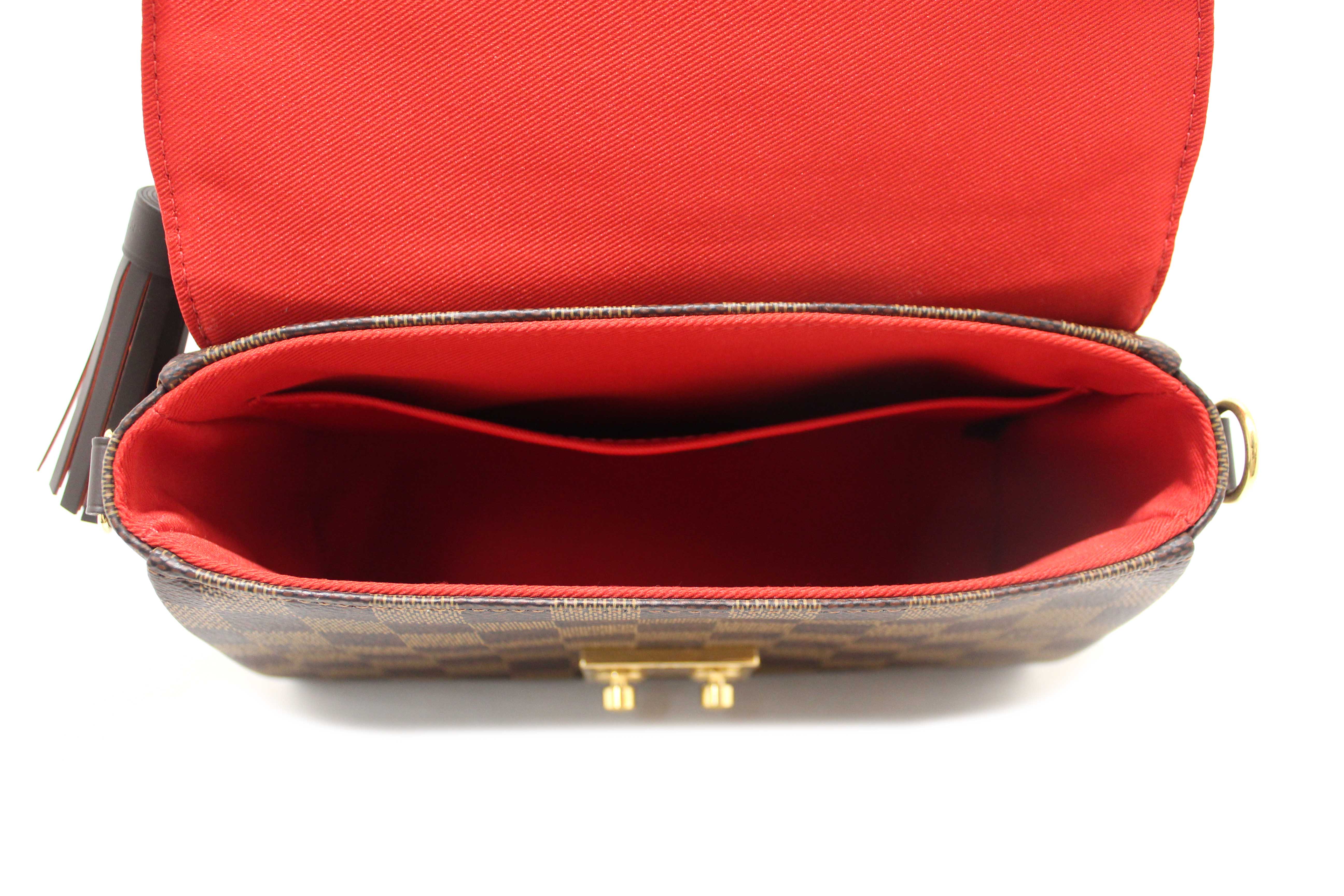 Authentic Louis Vuitton Damier Ebene Croisette Handbag/Messenger Bag