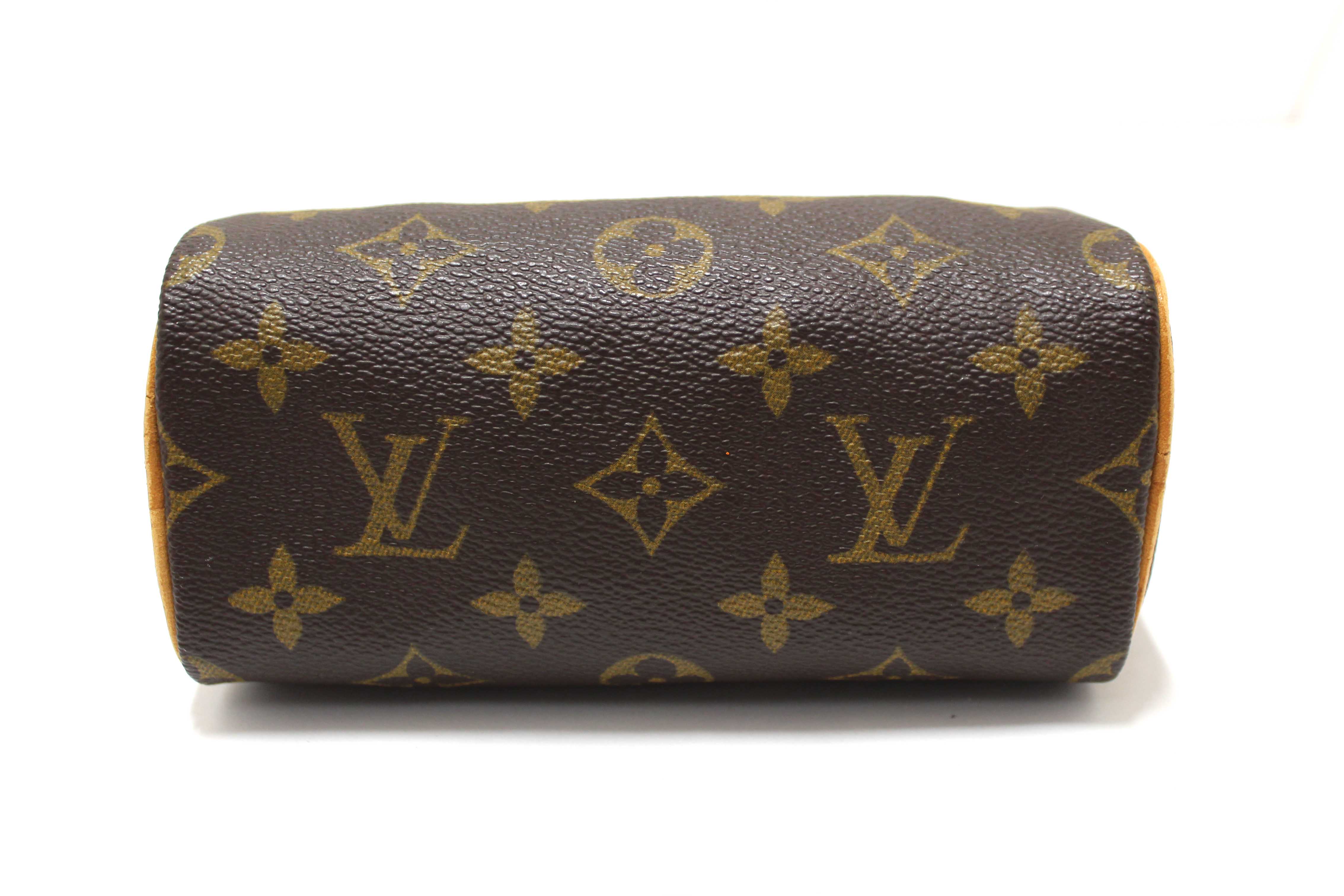 Authentic Louis Vuitton Classic Monogram Speedy Mini Handbag