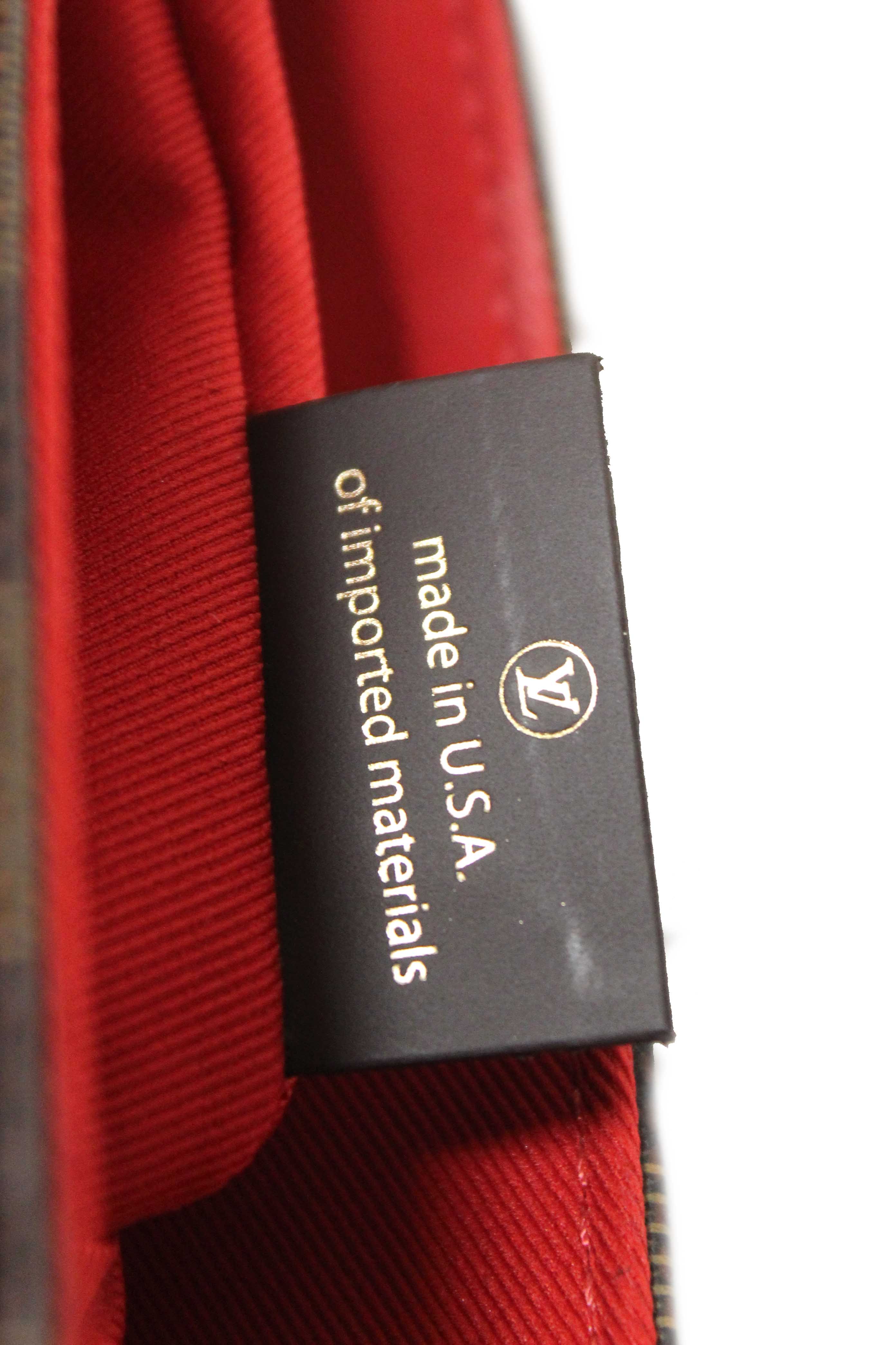 Authentic Louis Vuitton Damier Ebene Croisette Handbag/Messenger Bag