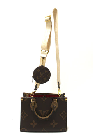 Authentic Louis Vuitton Giant Monogram OnTheGo PM Tote Bag