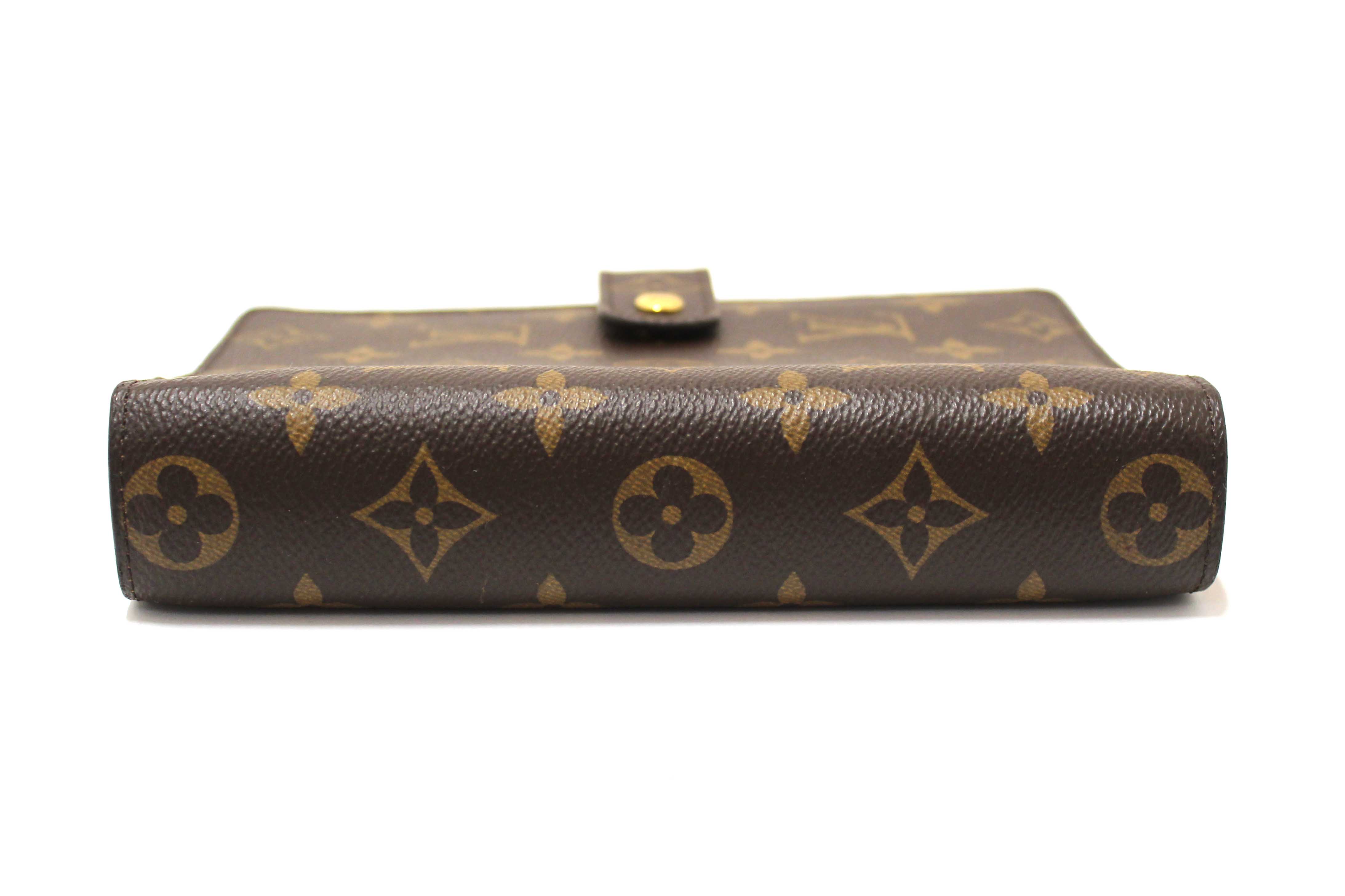 Authentic Louis Vuitton Classic Monogram Canvas Medium Ring Agenda Cover