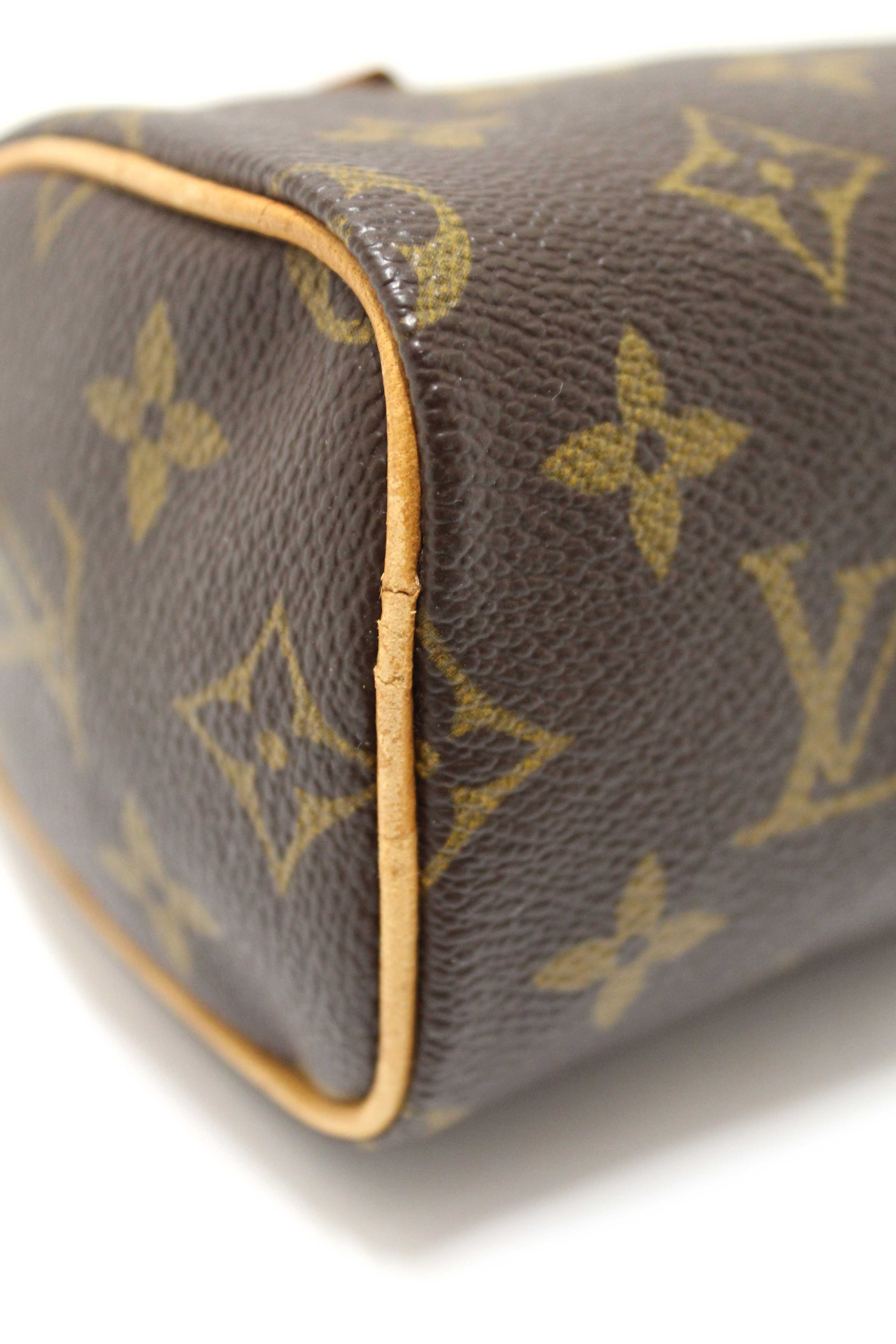 Authentic Louis Vuitton Classic Monogram Speedy Mini Handbag