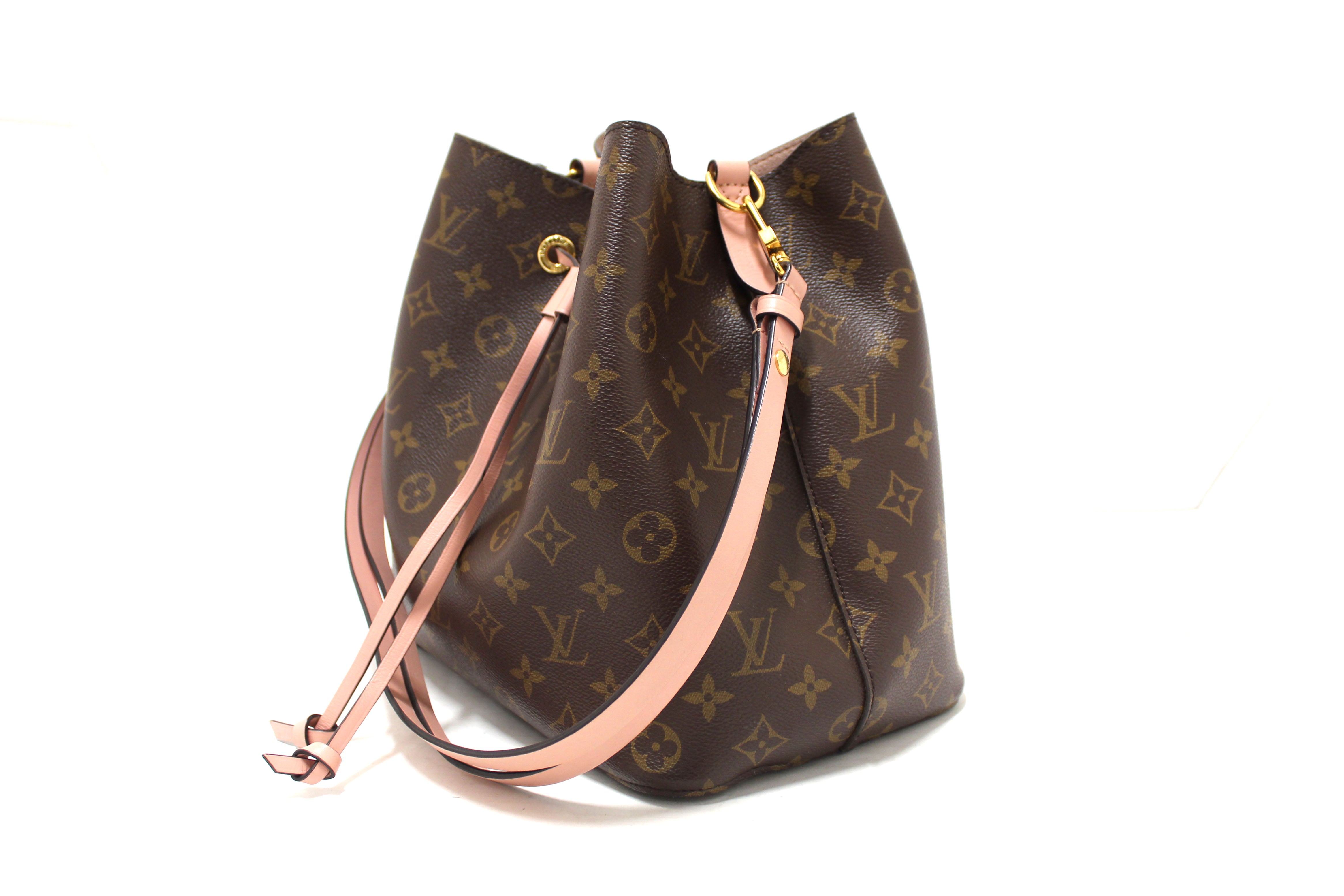 Authentic Louis Vuitton Classic Monogram Pink NeoNoe Shoulder Bag