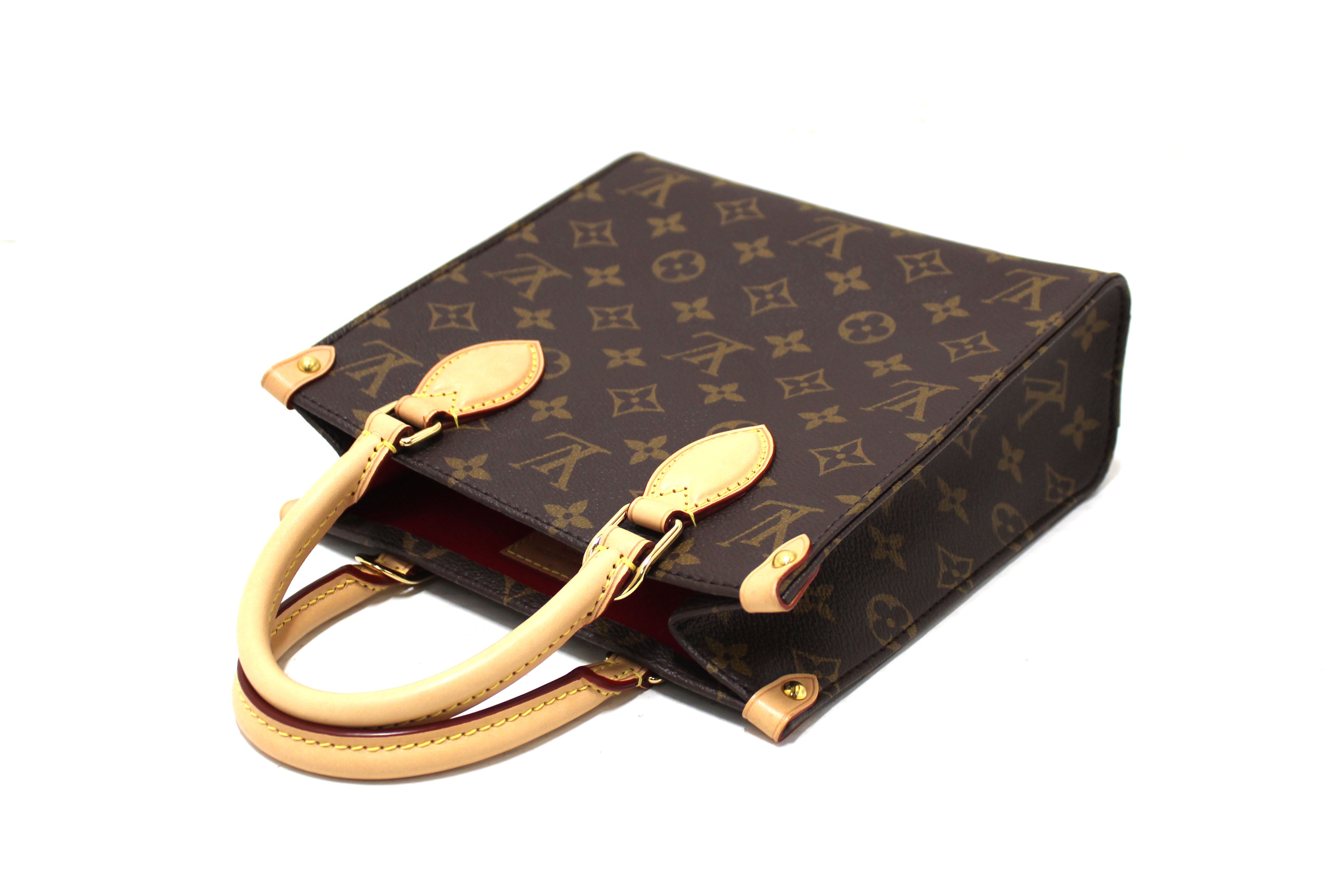 Authentic Louis Vuitton Classic Monogram Sac Plat BB Handbag