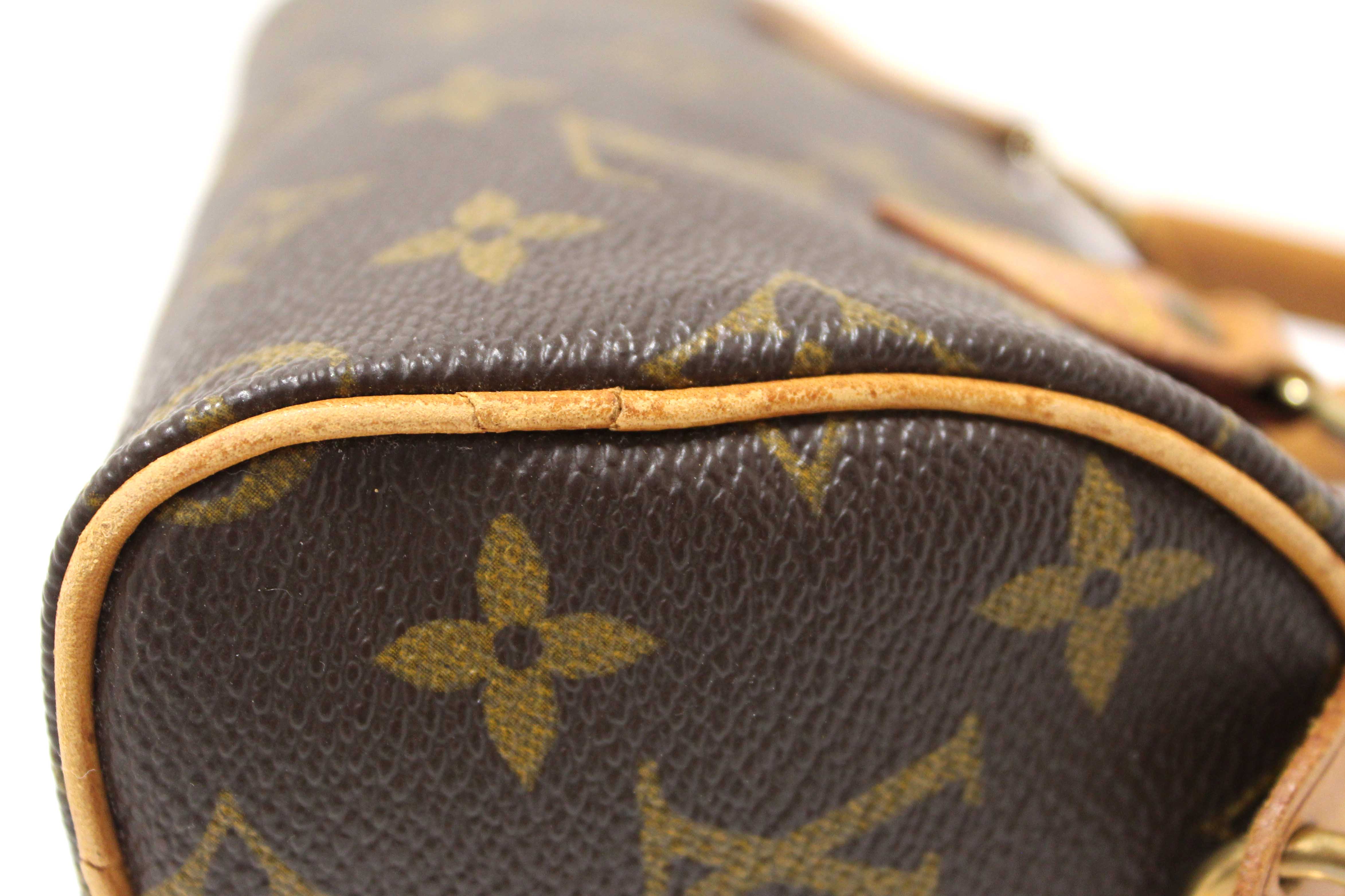 Authentic Louis Vuitton Classic Monogram Speedy Mini Handbag