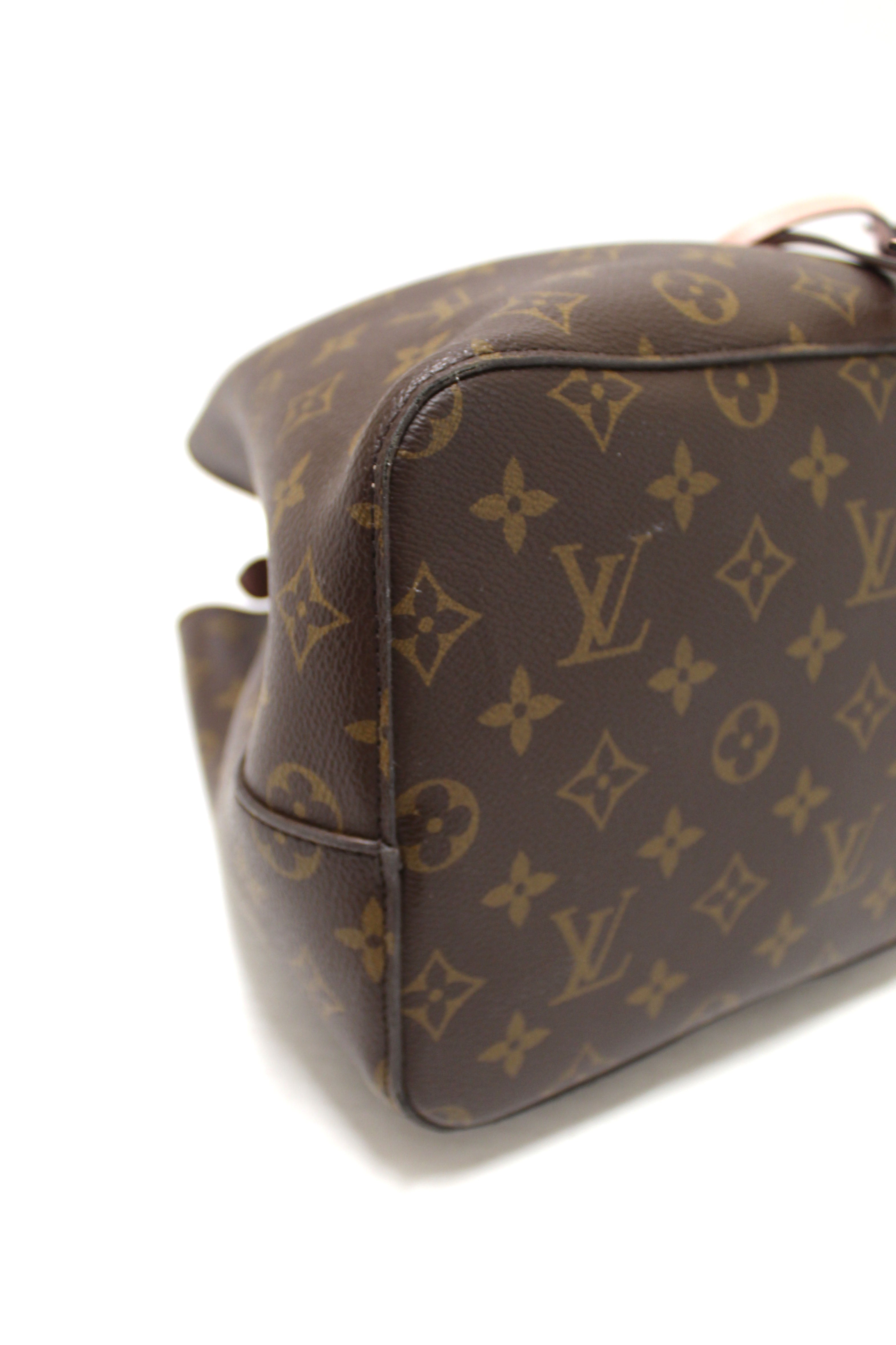 Authentic Louis Vuitton Classic Monogram Pink NeoNoe Shoulder Bag