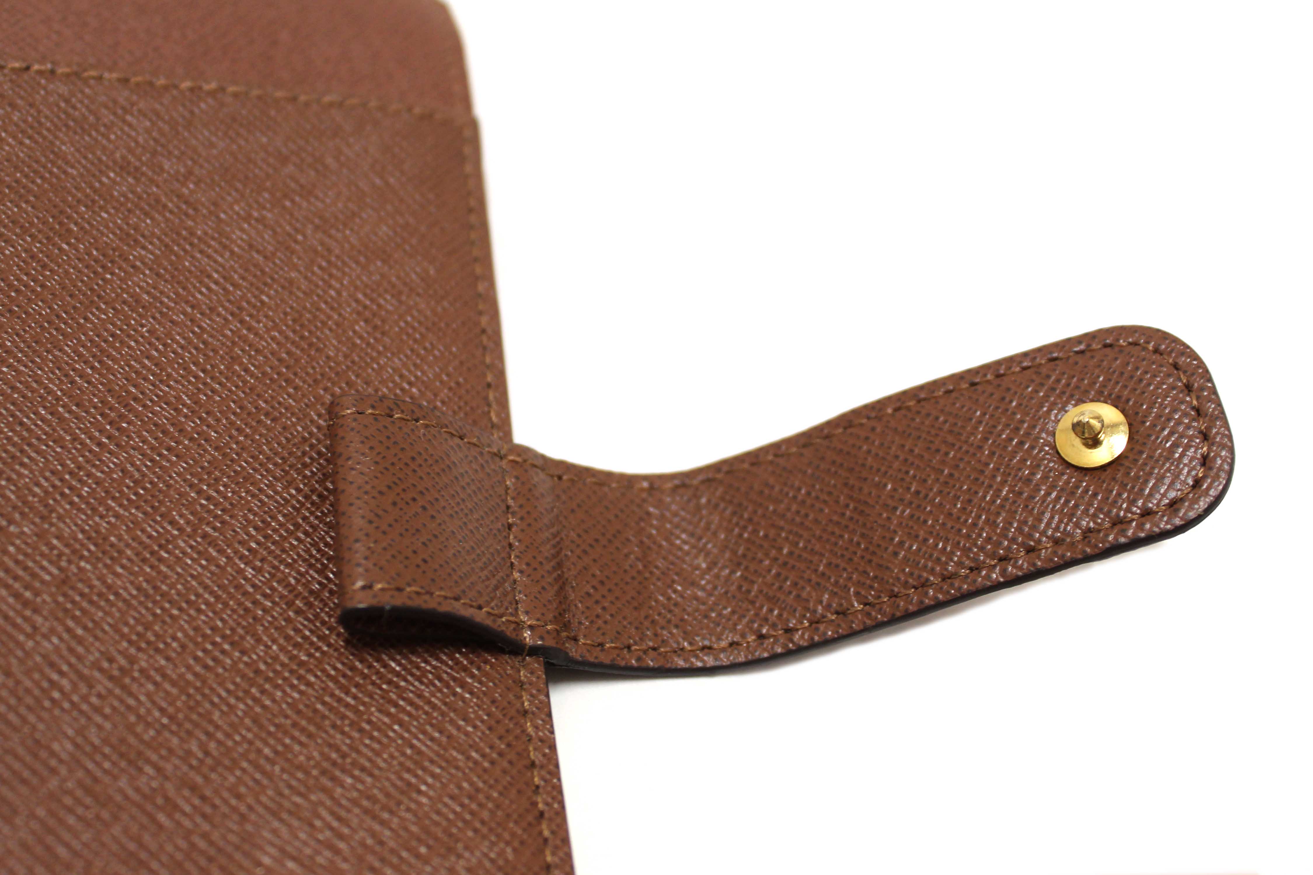 Authentic Louis Vuitton Classic Monogram Canvas Medium Ring Agenda Cover
