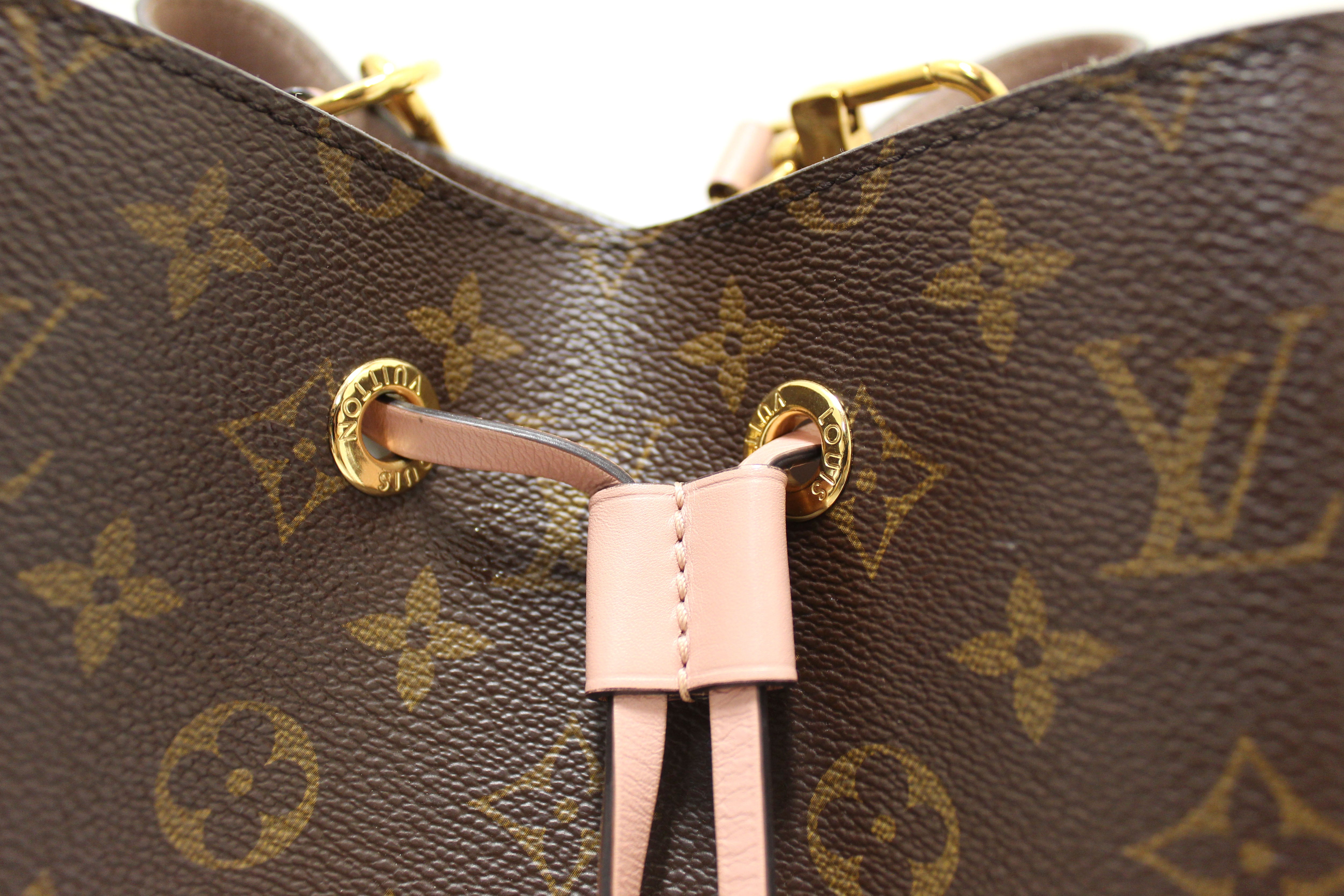 Authentic Louis Vuitton Classic Monogram Pink NeoNoe Shoulder Bag