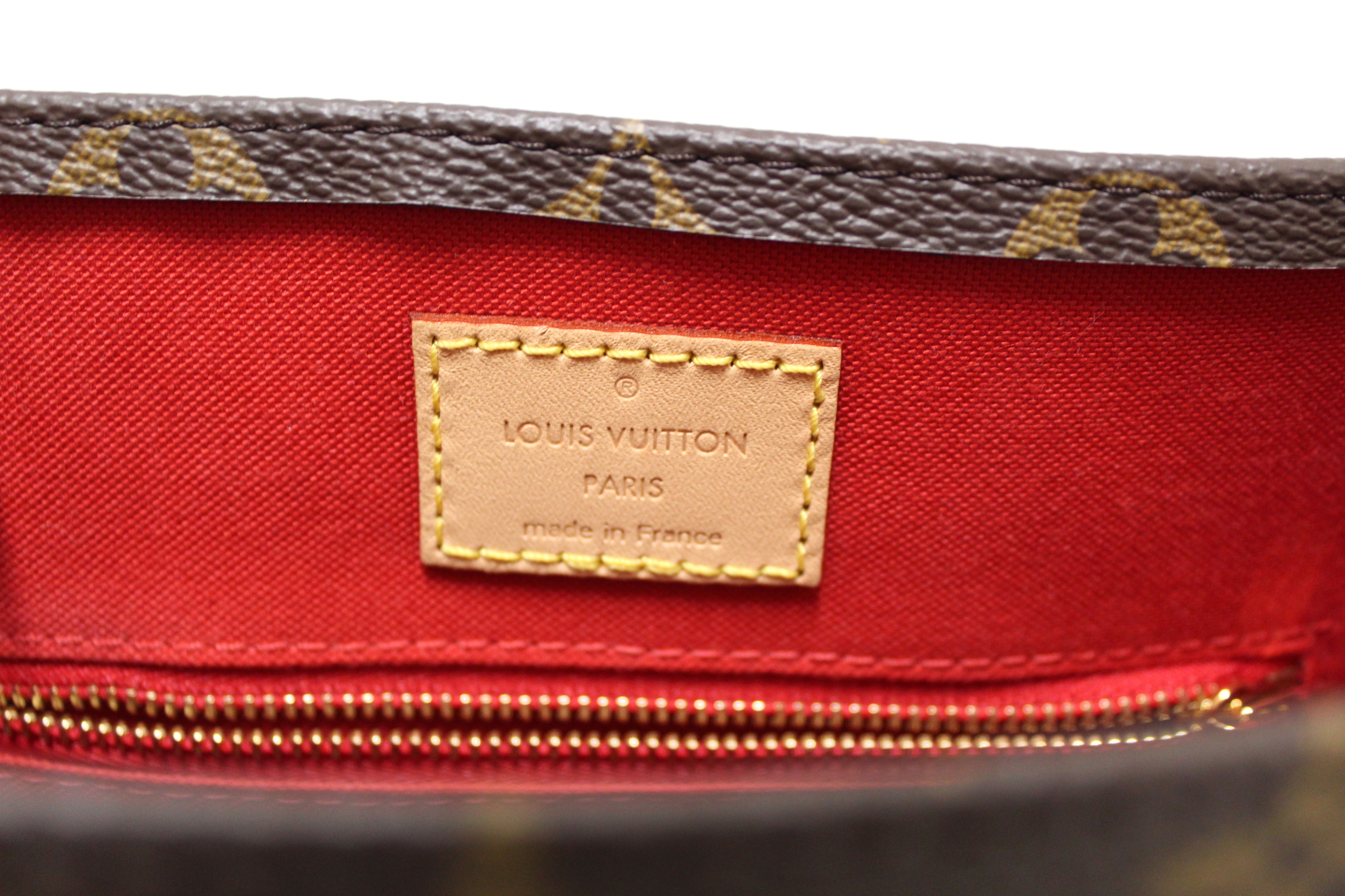 Authentic Louis Vuitton Classic Monogram Sac Plat BB Handbag