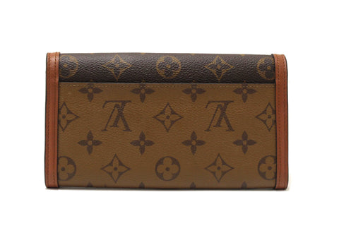 Authentic Louis Vuitton Classic Monogram and Monogram Reverse Sarah Dauphine Wallet