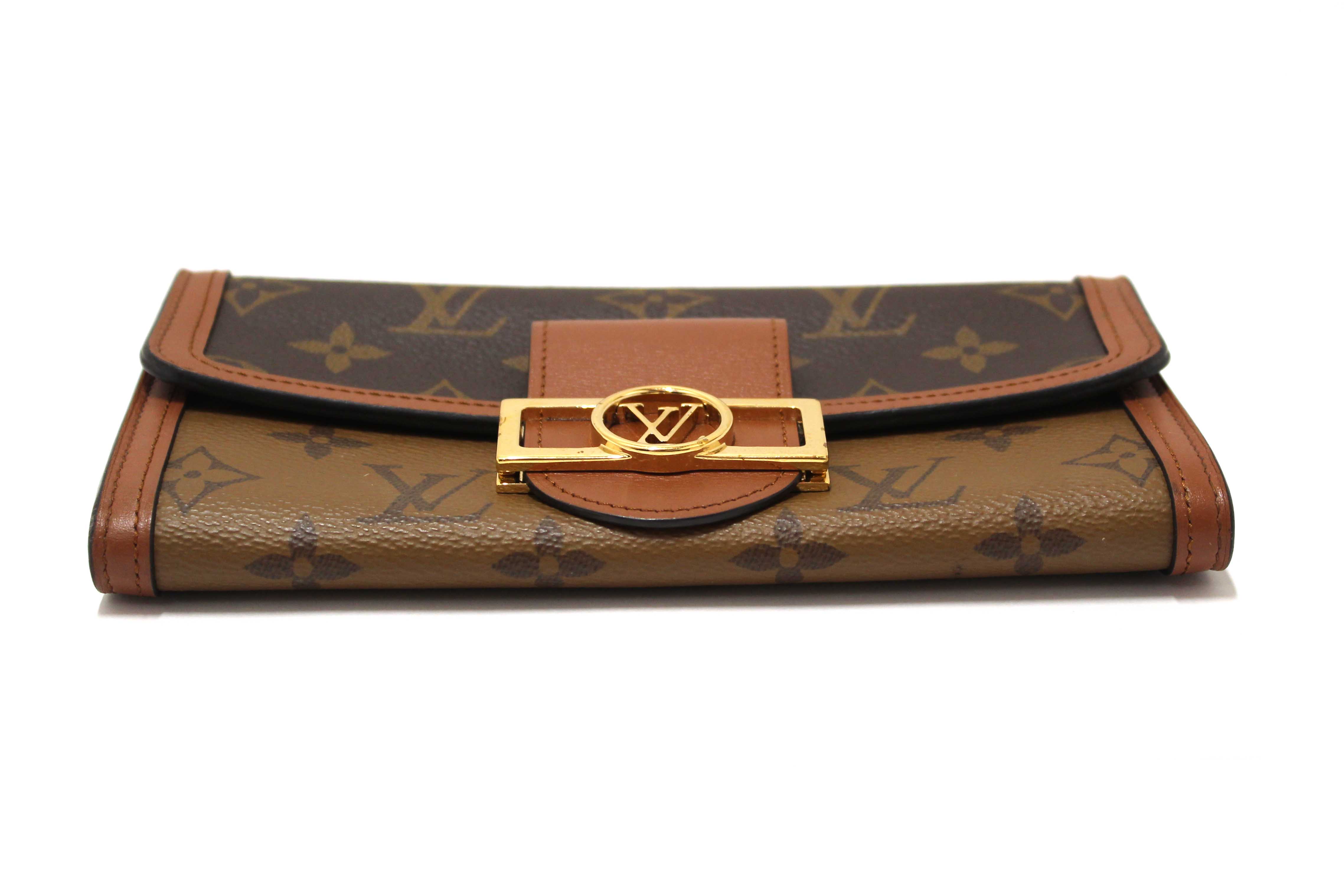 Authentic Louis Vuitton Classic Monogram and Monogram Reverse Sarah Dauphine Wallet