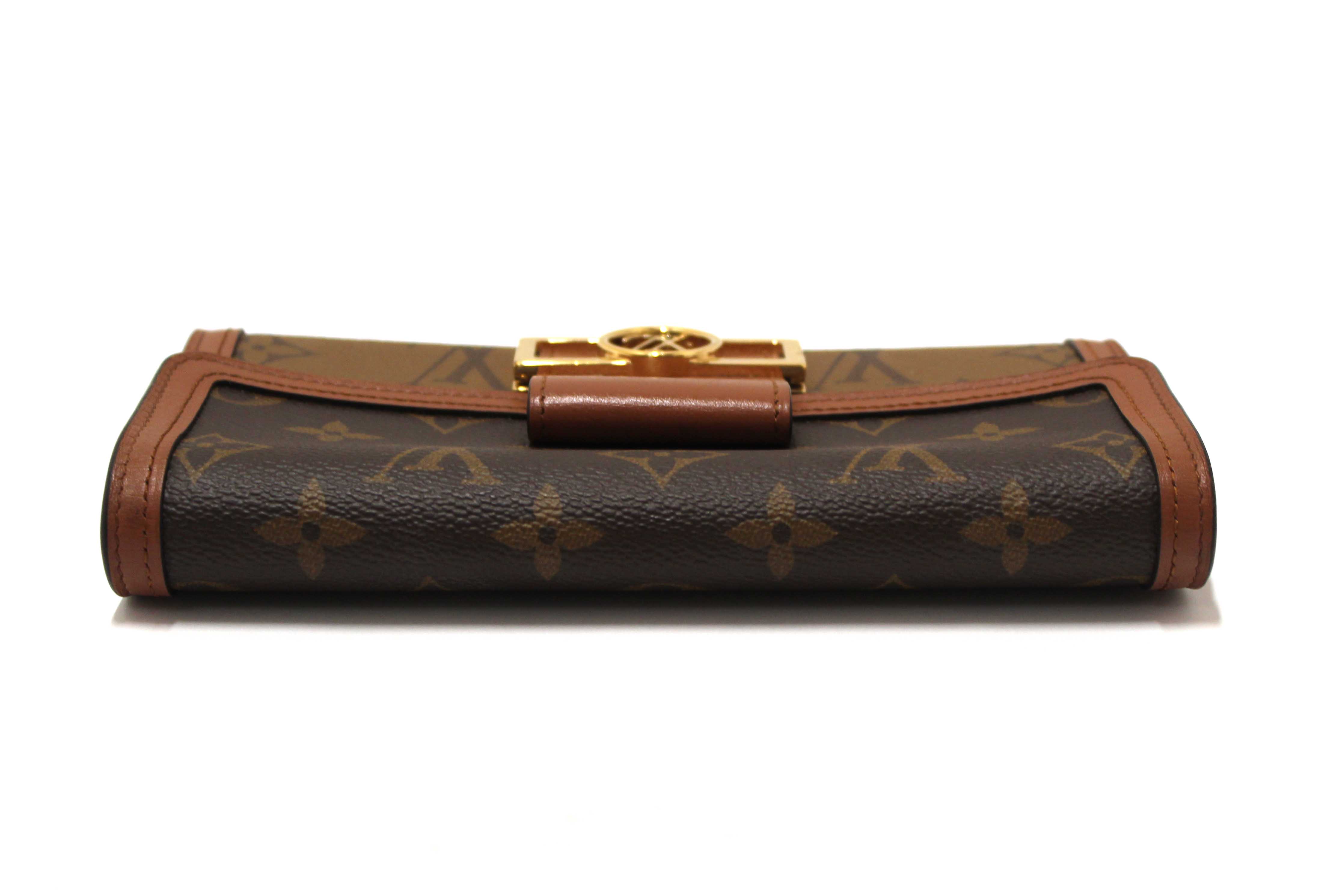 Authentic Louis Vuitton Classic Monogram and Monogram Reverse Sarah Dauphine Wallet