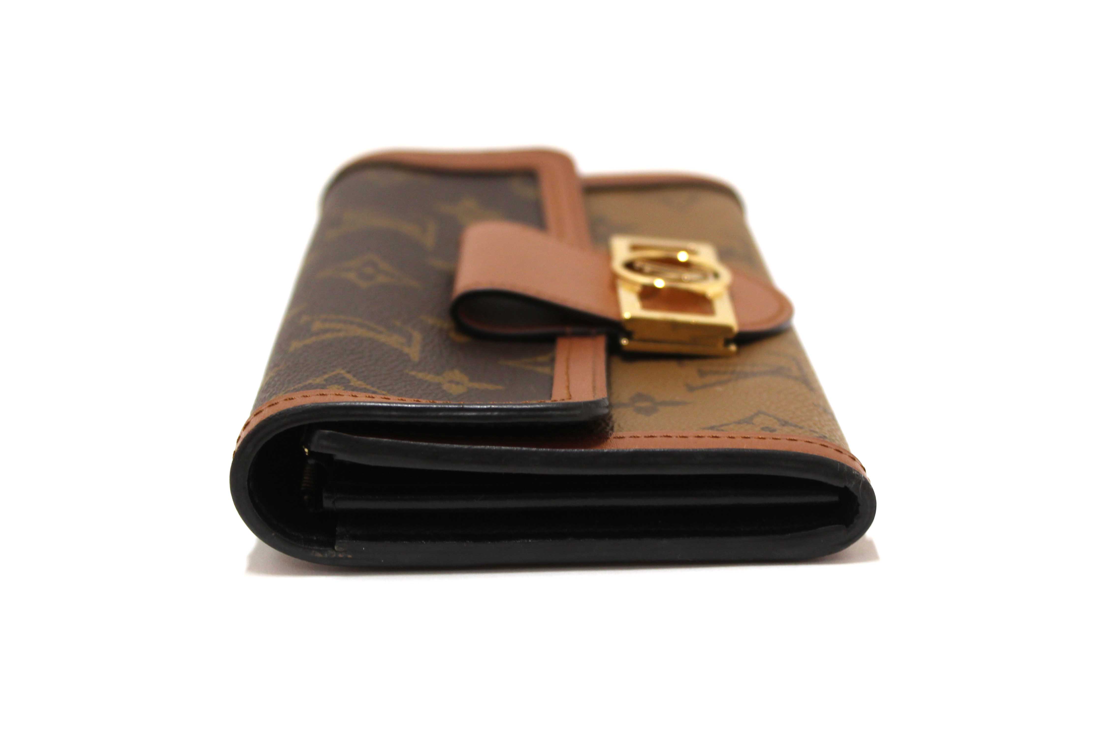 Authentic Louis Vuitton Classic Monogram and Monogram Reverse Sarah Dauphine Wallet