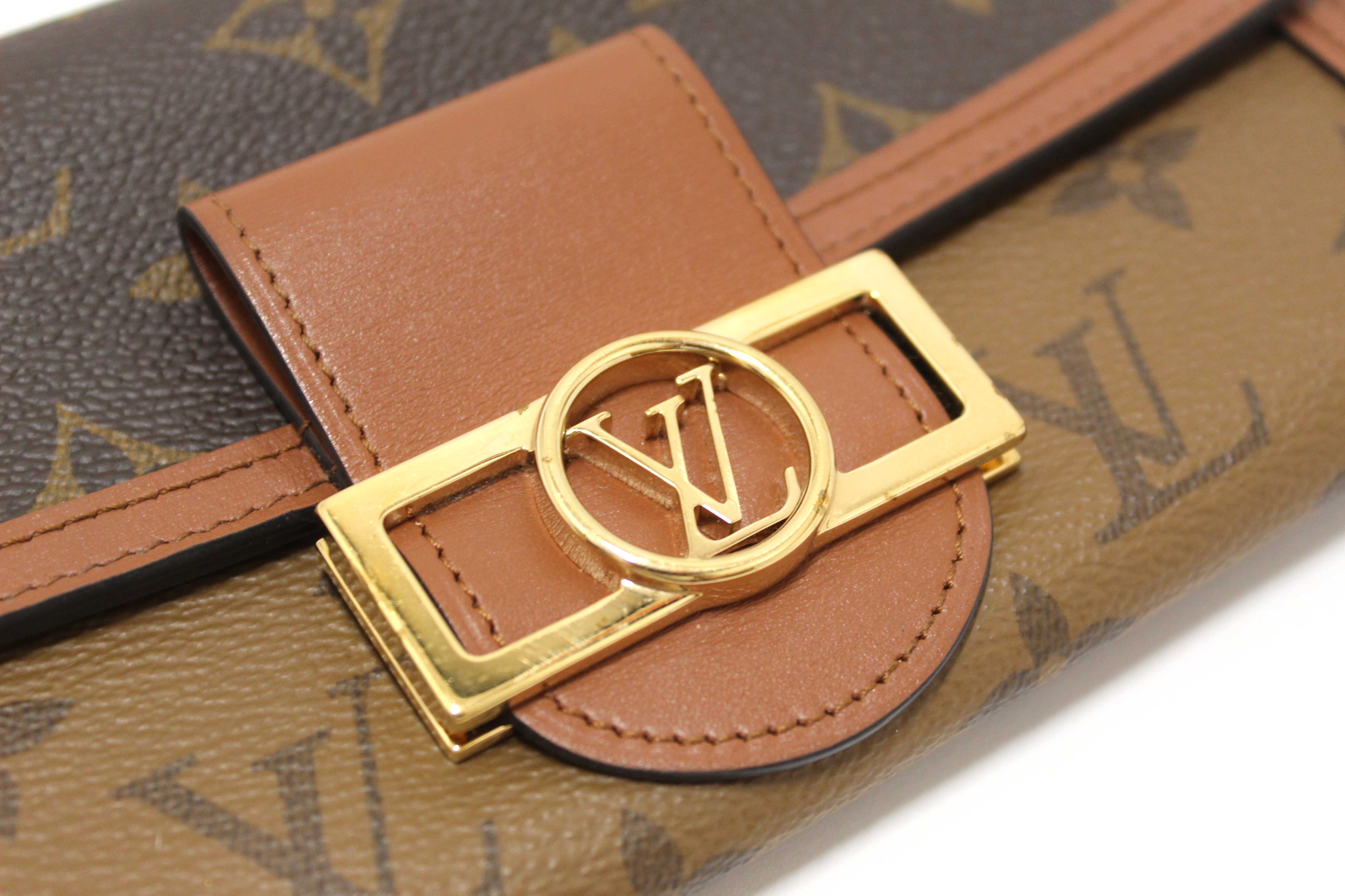 Authentic Louis Vuitton Classic Monogram and Monogram Reverse Sarah Dauphine Wallet