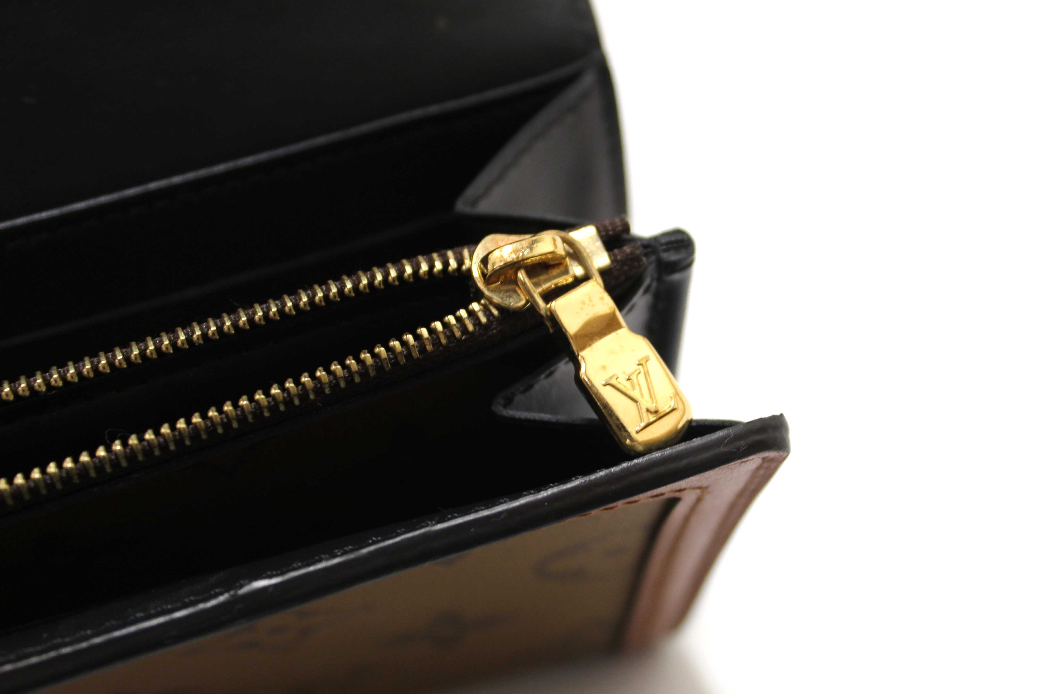 Authentic Louis Vuitton Classic Monogram and Monogram Reverse Sarah Dauphine Wallet