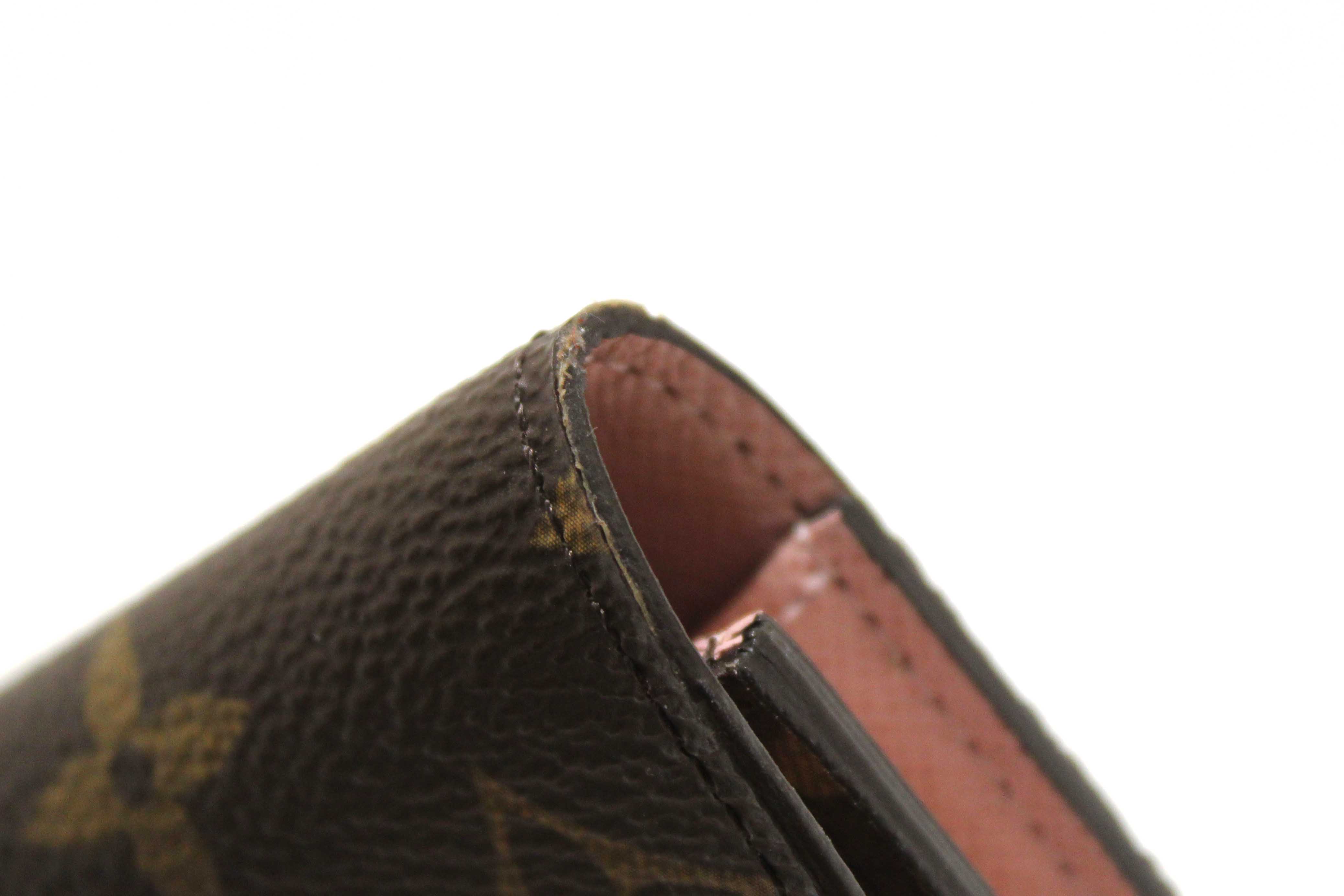 Authentic Louis Vuitton Classic Monogram Emilie Wallet Rose Pink