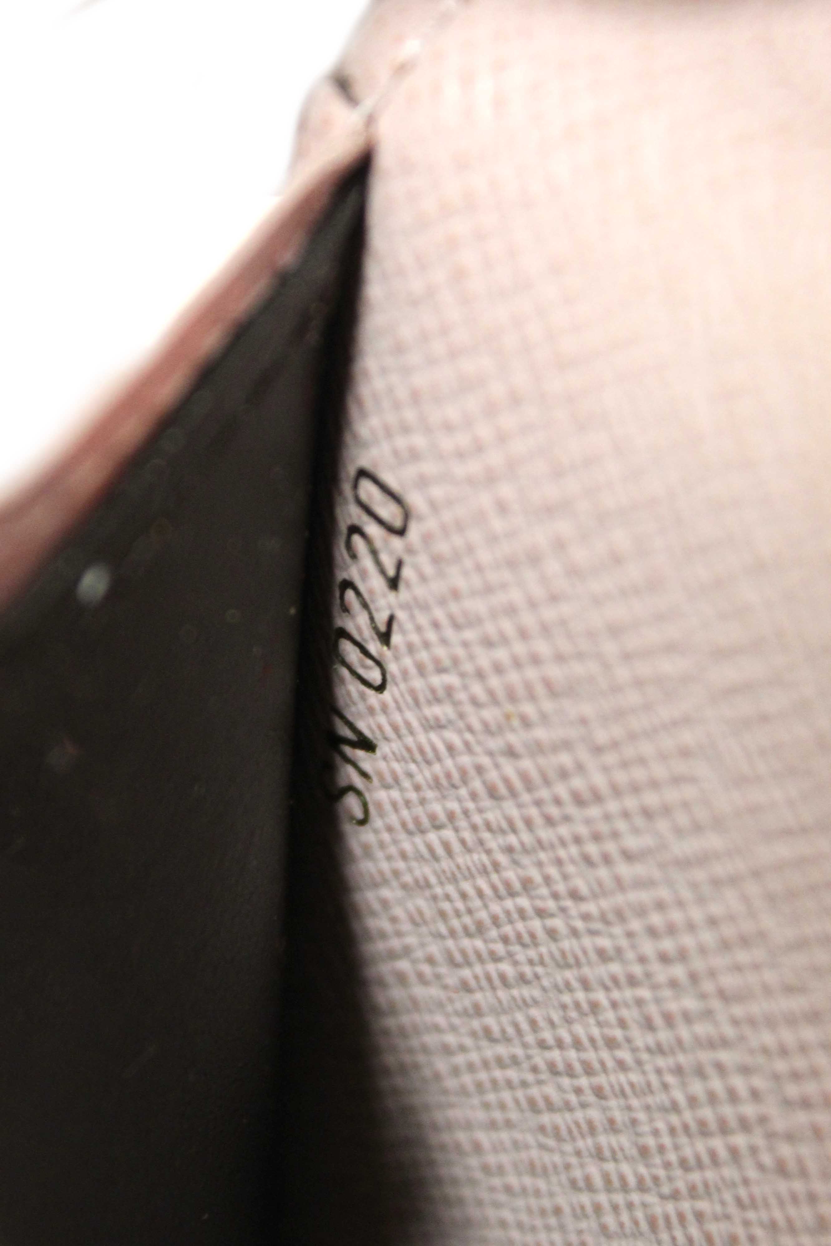 Authentic Louis Vuitton Classic Monogram Emilie Wallet Rose Pink