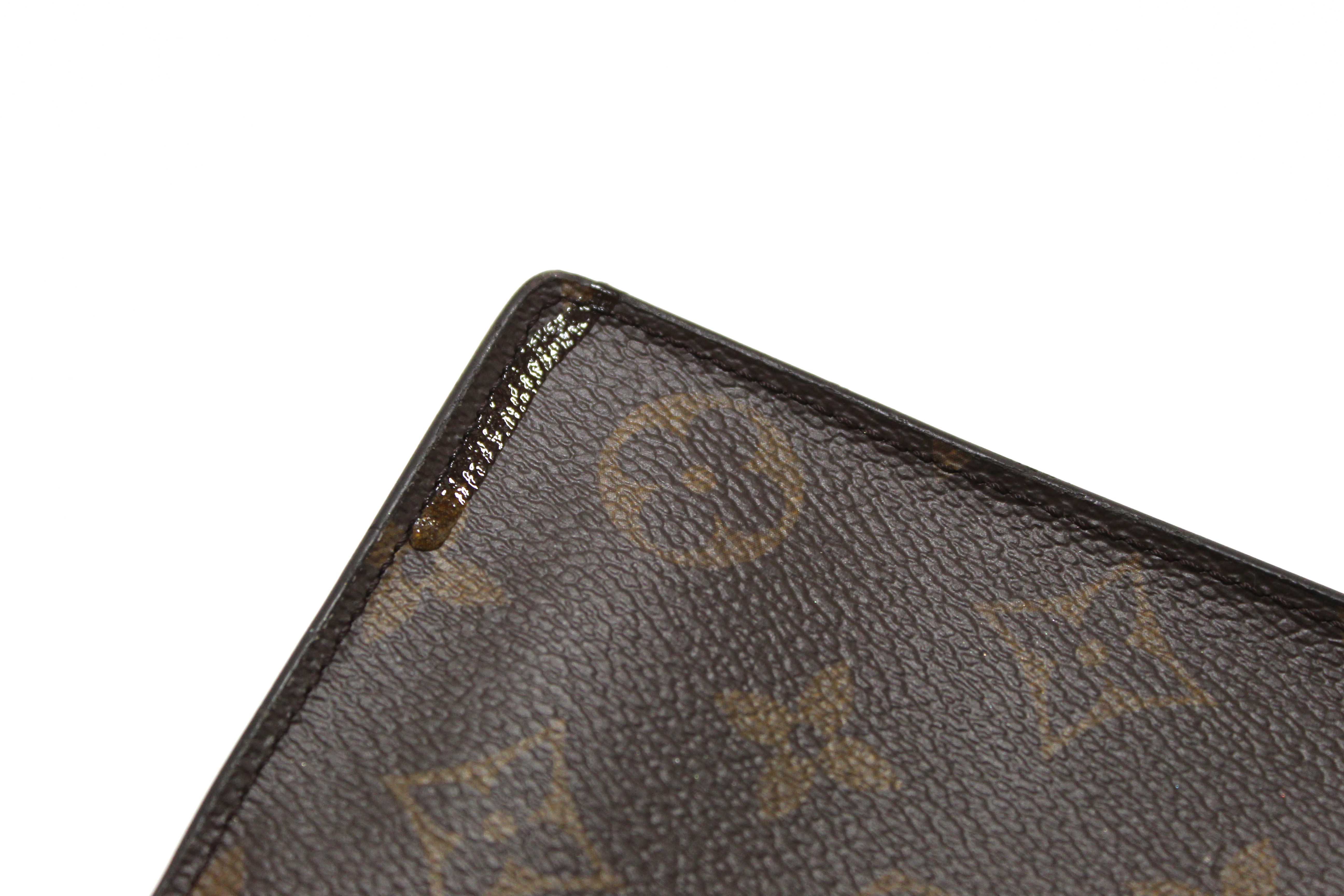 Authentic Louis Vuitton Classic Monogram Canvas with Rose Ballerine Leather Juliette Wallet