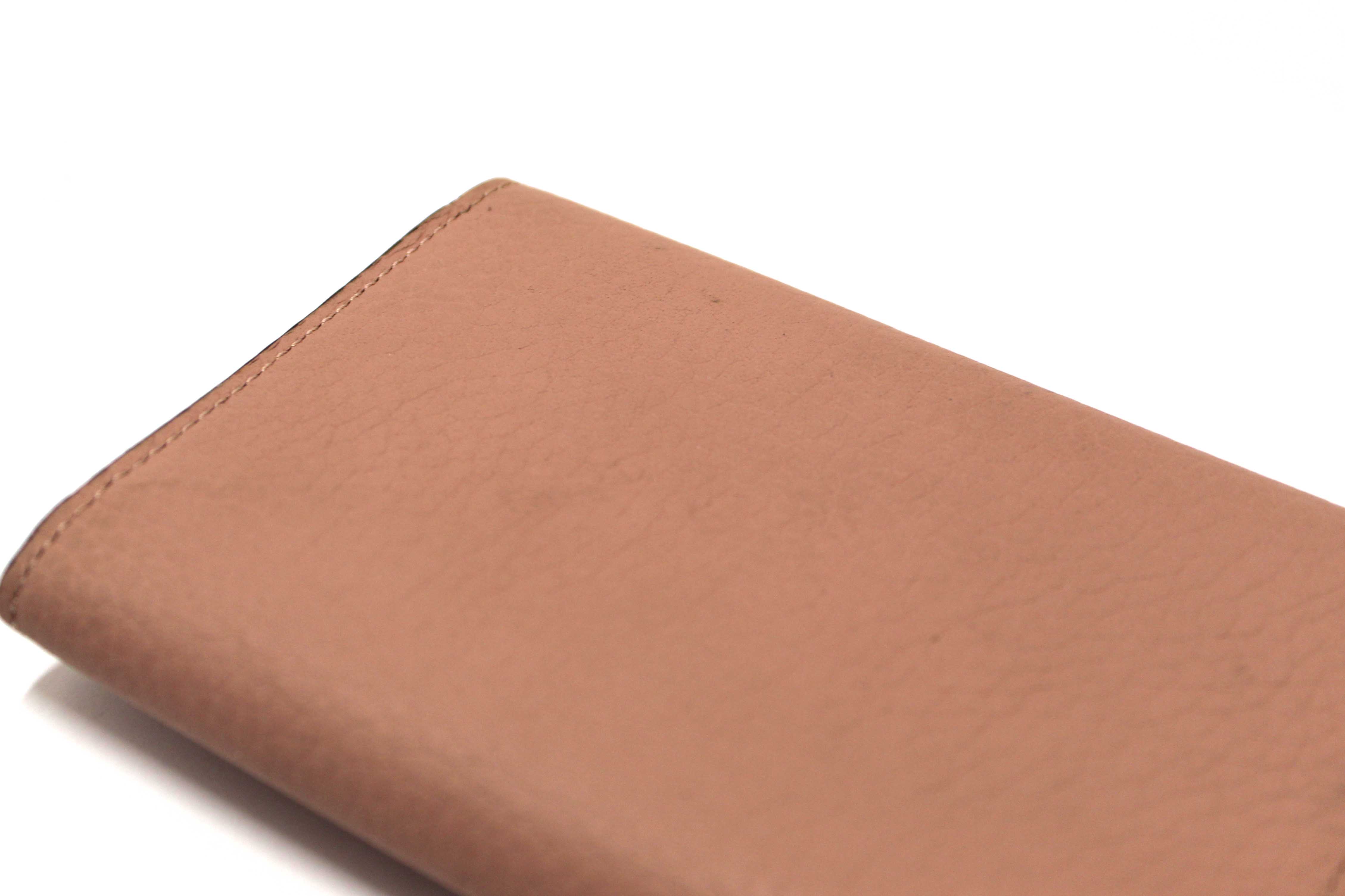 Authentic Louis Vuitton Magnolia Pink Taurillon Leather Capucines Compact Wallet
