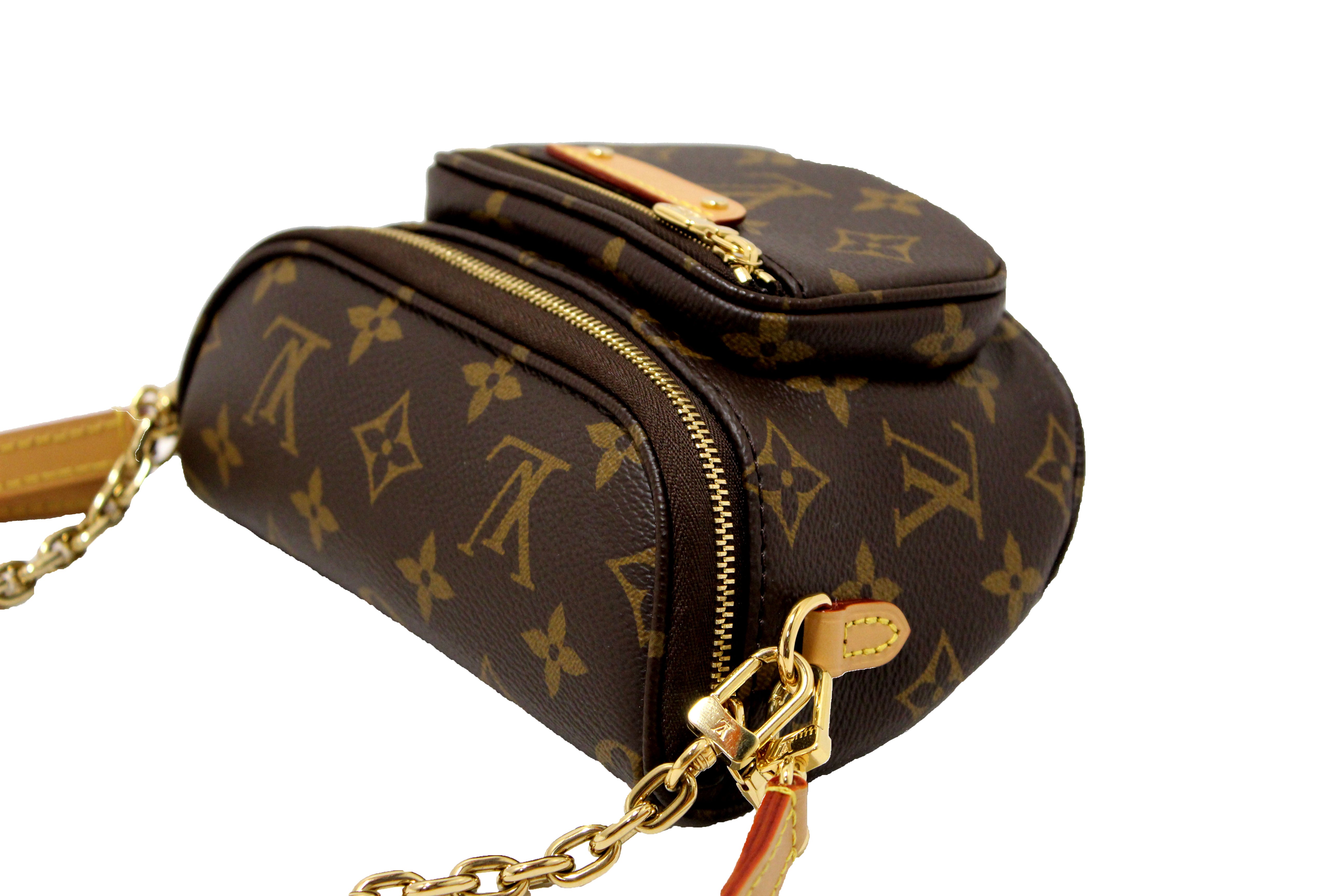 Authentic Louis Vuitton Classic Monogram Mini Bumbag Waist Bag