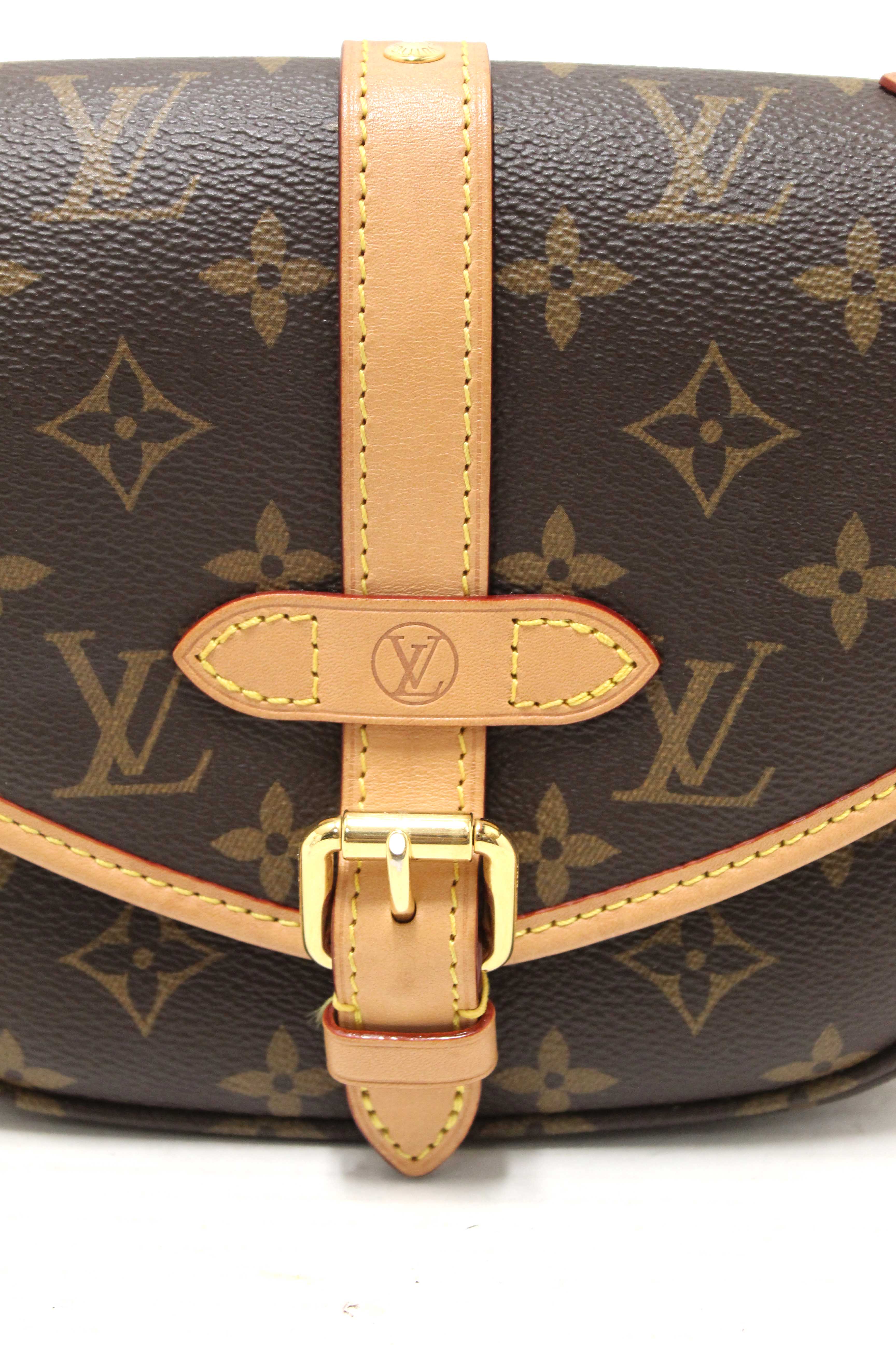 Authentic Louis Vuitton Classic Monogram Saumur BB Crossbody Bag
