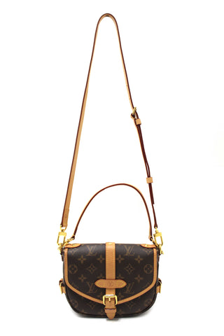 Authentic Louis Vuitton Classic Monogram Saumur BB Crossbody Bag