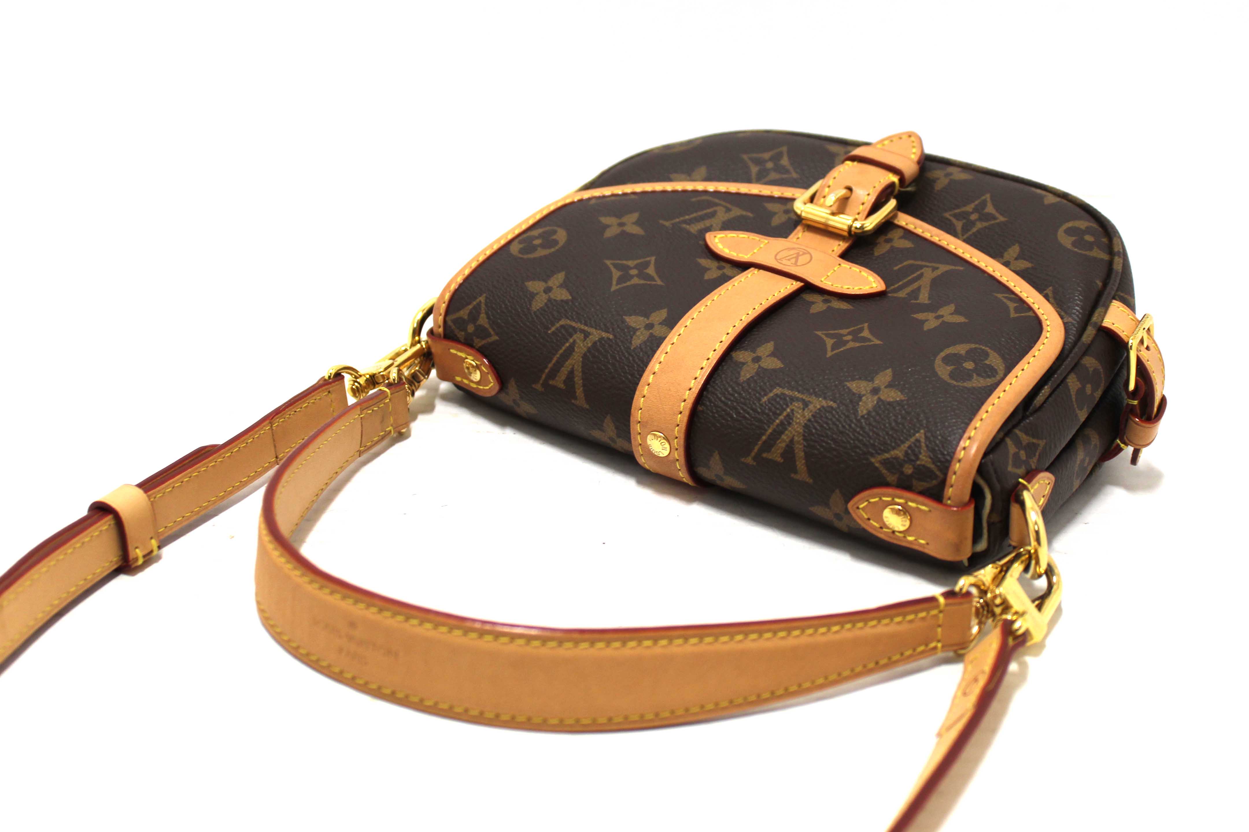 Authentic Louis Vuitton Classic Monogram Saumur BB Crossbody Bag