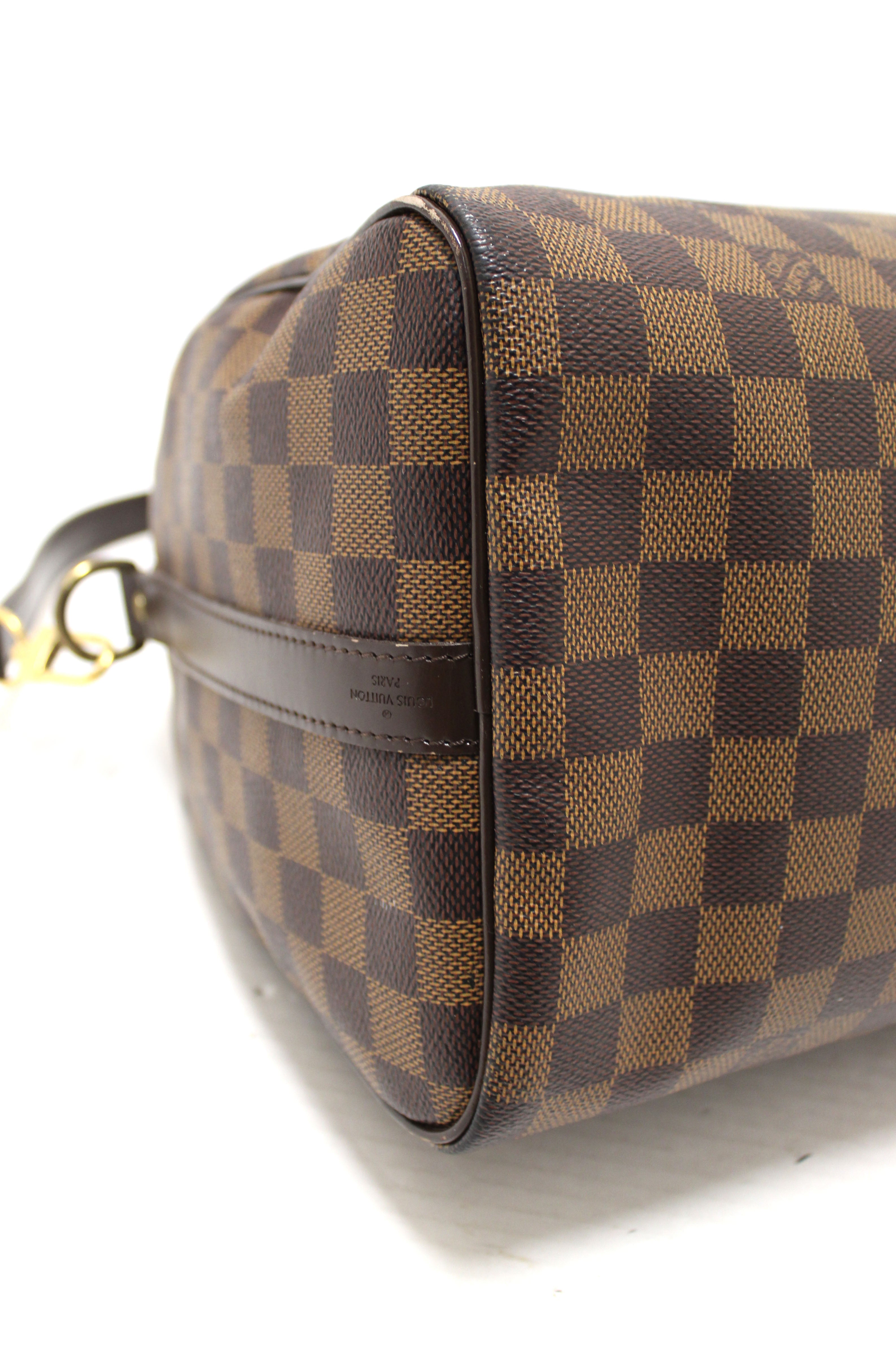 Authentic Louis Vuitton Damier Ebene Speedy 30 Bandouliere Bag