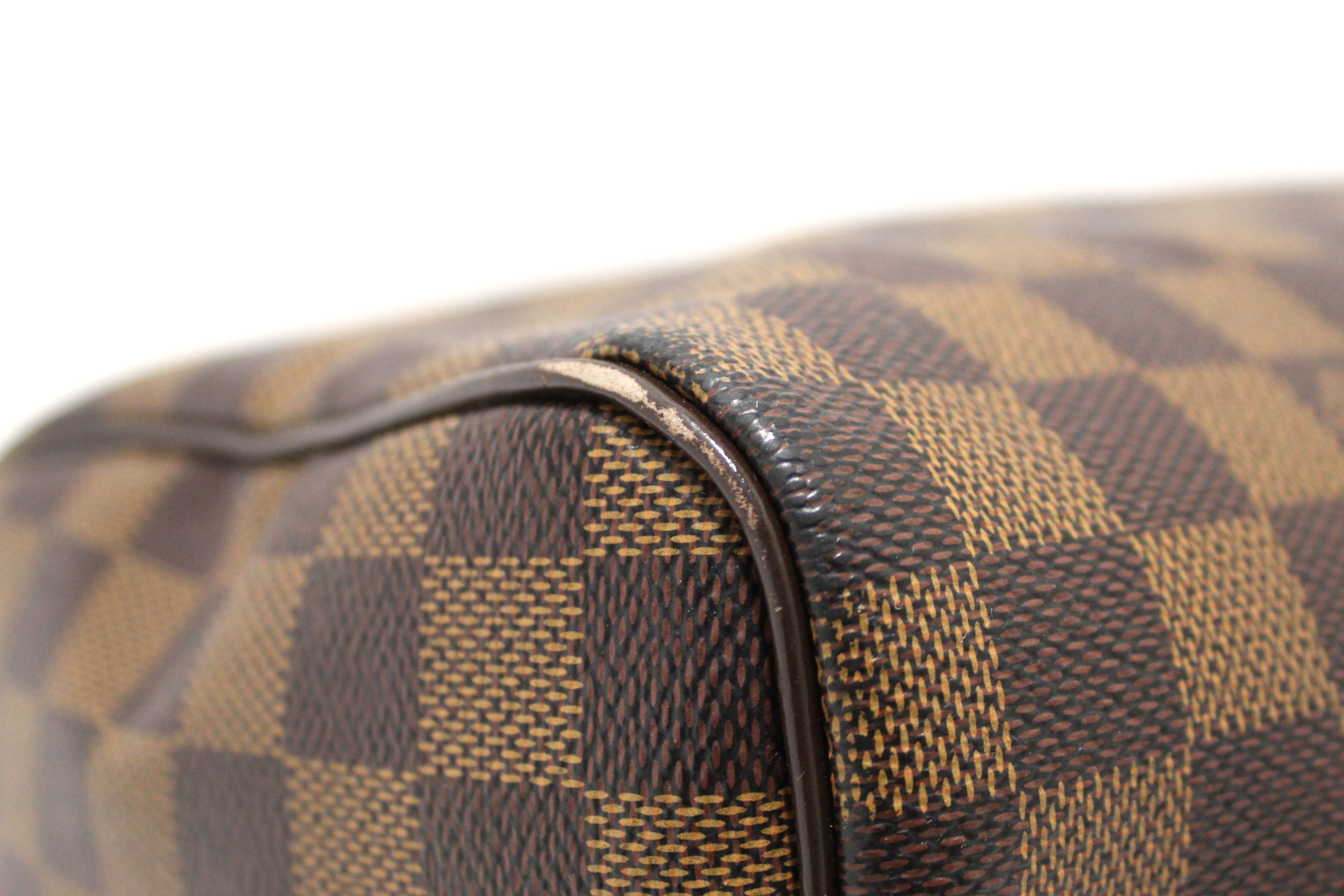 Authentic Louis Vuitton Damier Ebene Speedy 30 Bandouliere Bag