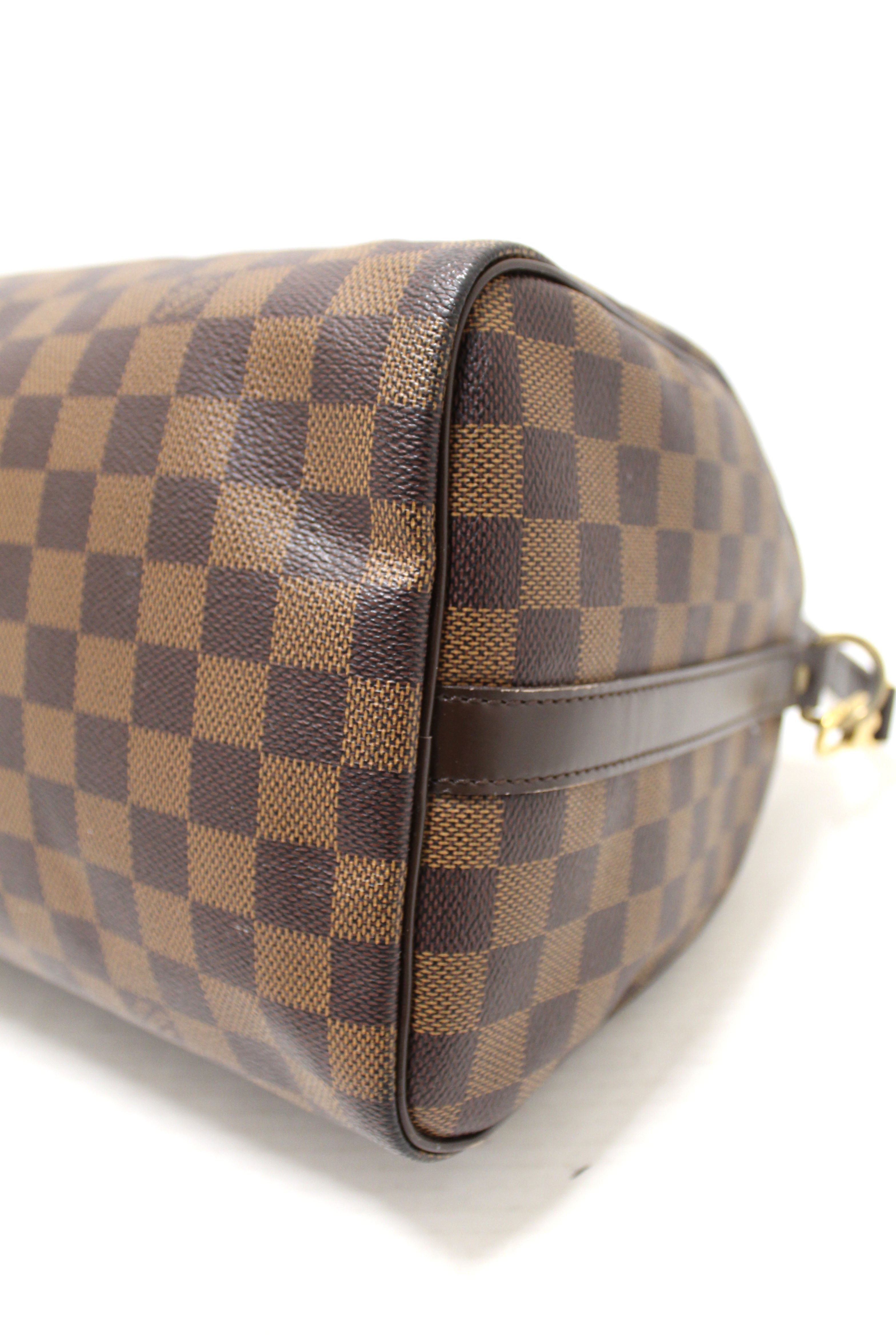 Authentic Louis Vuitton Damier Ebene Speedy 30 Bandouliere Bag