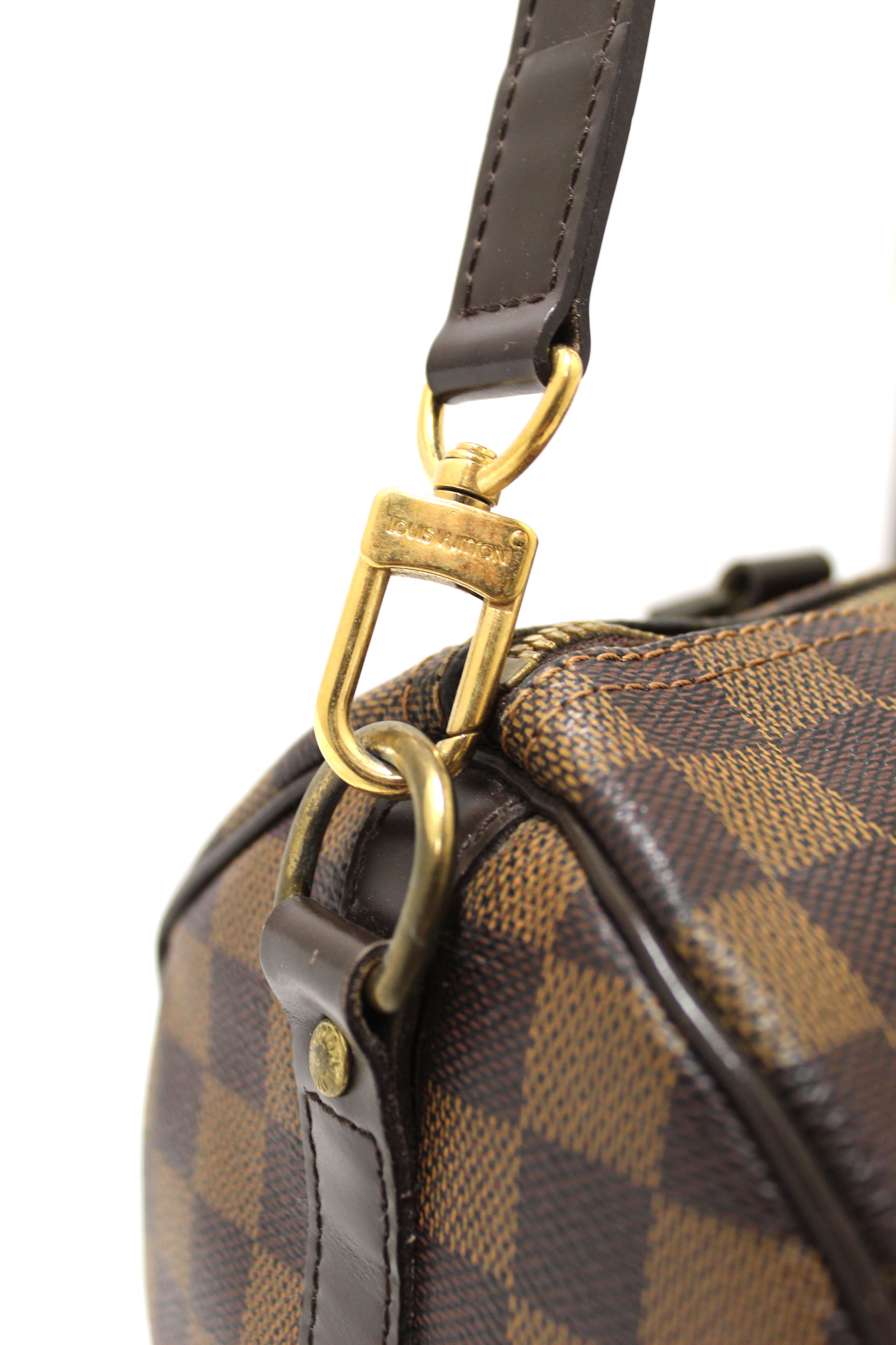 Authentic Louis Vuitton Damier Ebene Speedy 30 Bandouliere Bag